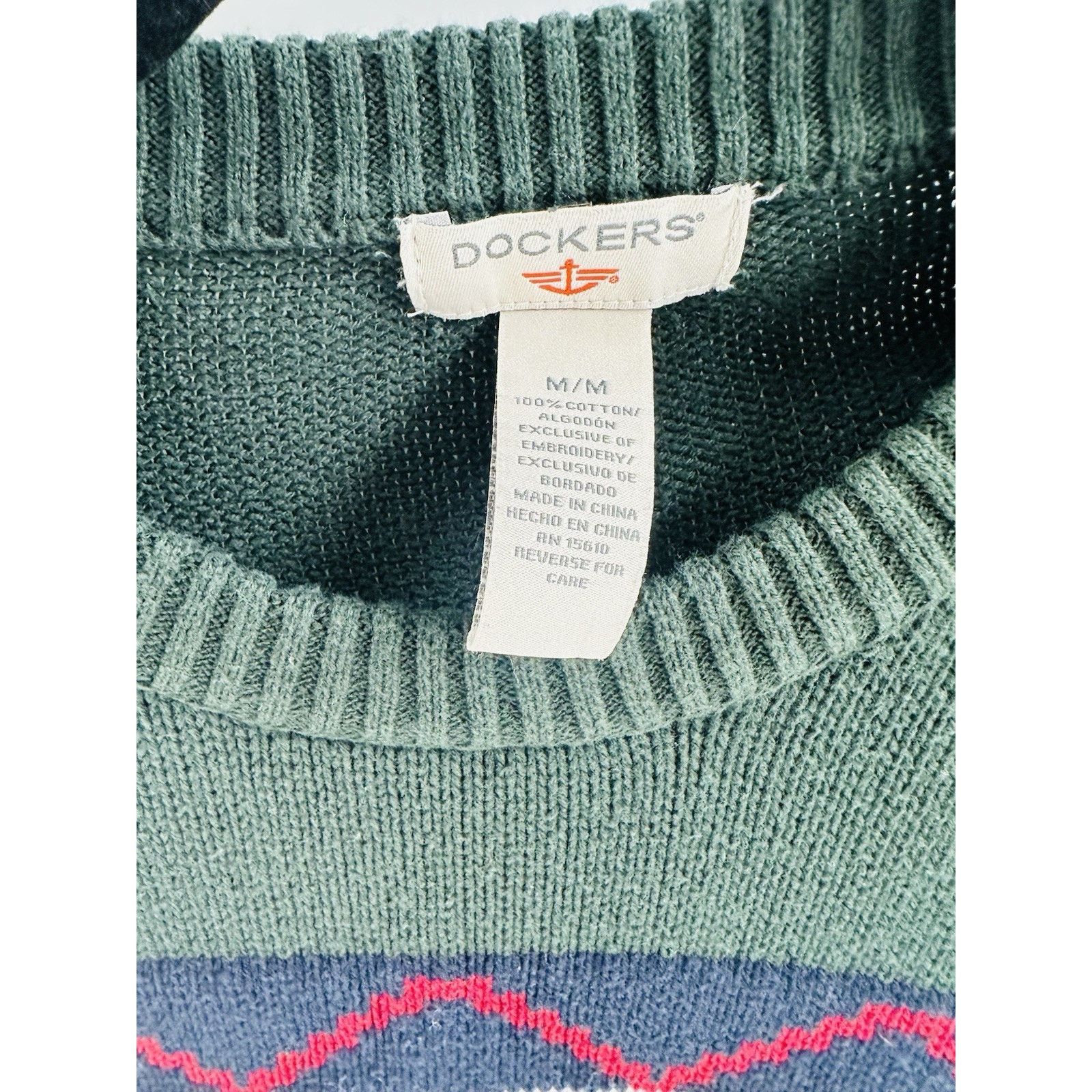Dockers Vintage Dockers Mens Medium Christmas Sweater 100% Cotton Size US M / EU 48-50 / 2 - 8 Thumbnail