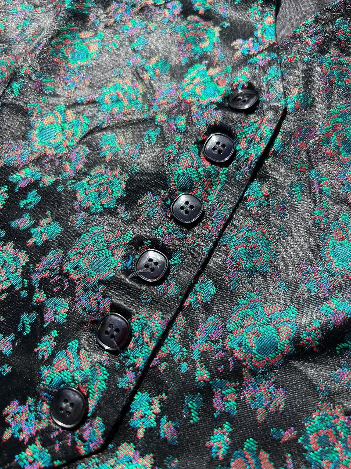 Other Diversity Satin Brocade New Wave Vest 1980s Size ONE SIZE - 3 Thumbnail