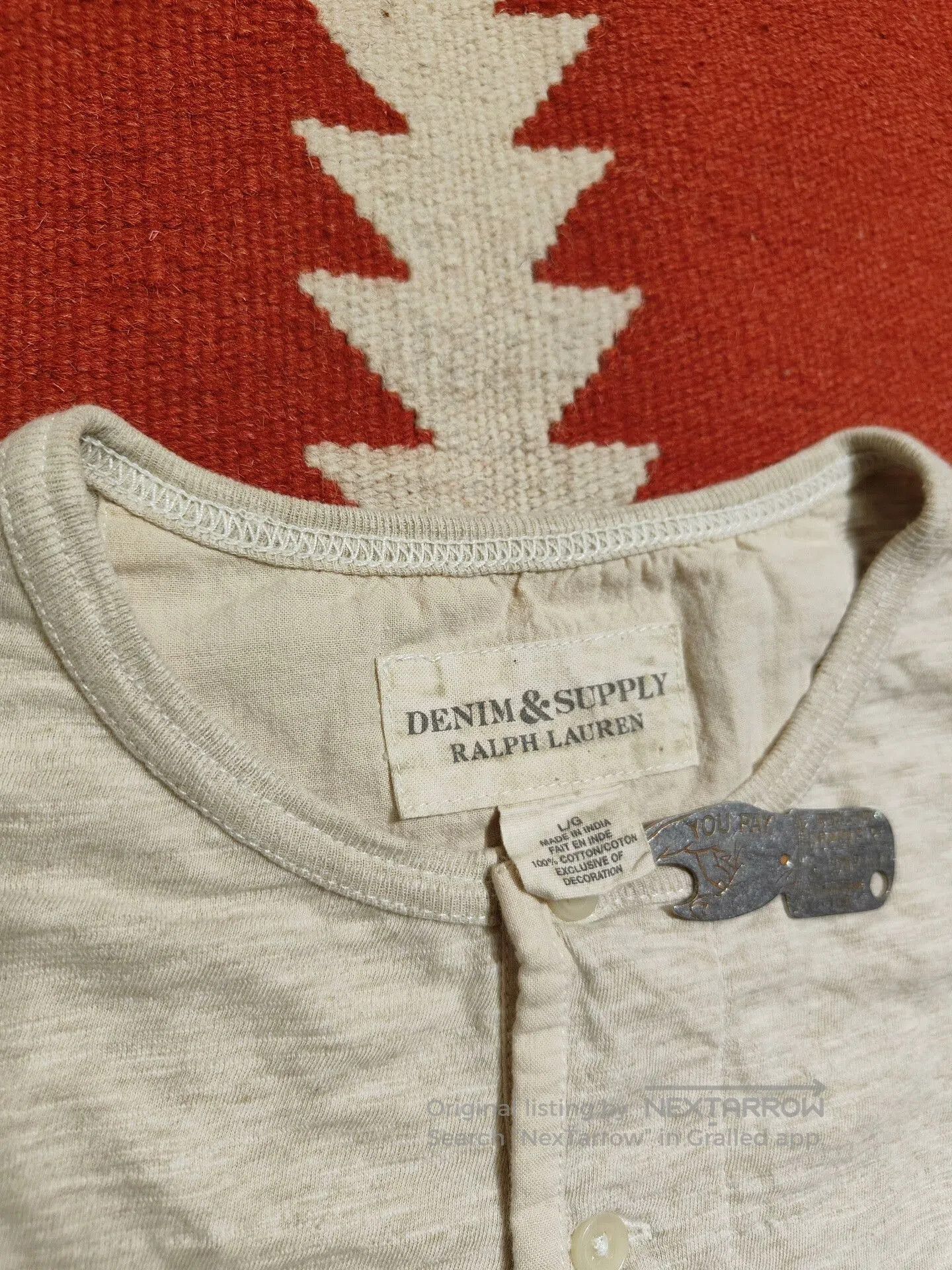 RRL Ralph Lauren Ralph Lauren Military Style Long Sleeve Tee. Size US L / EU 52-54 / 3 - 3 Thumbnail
