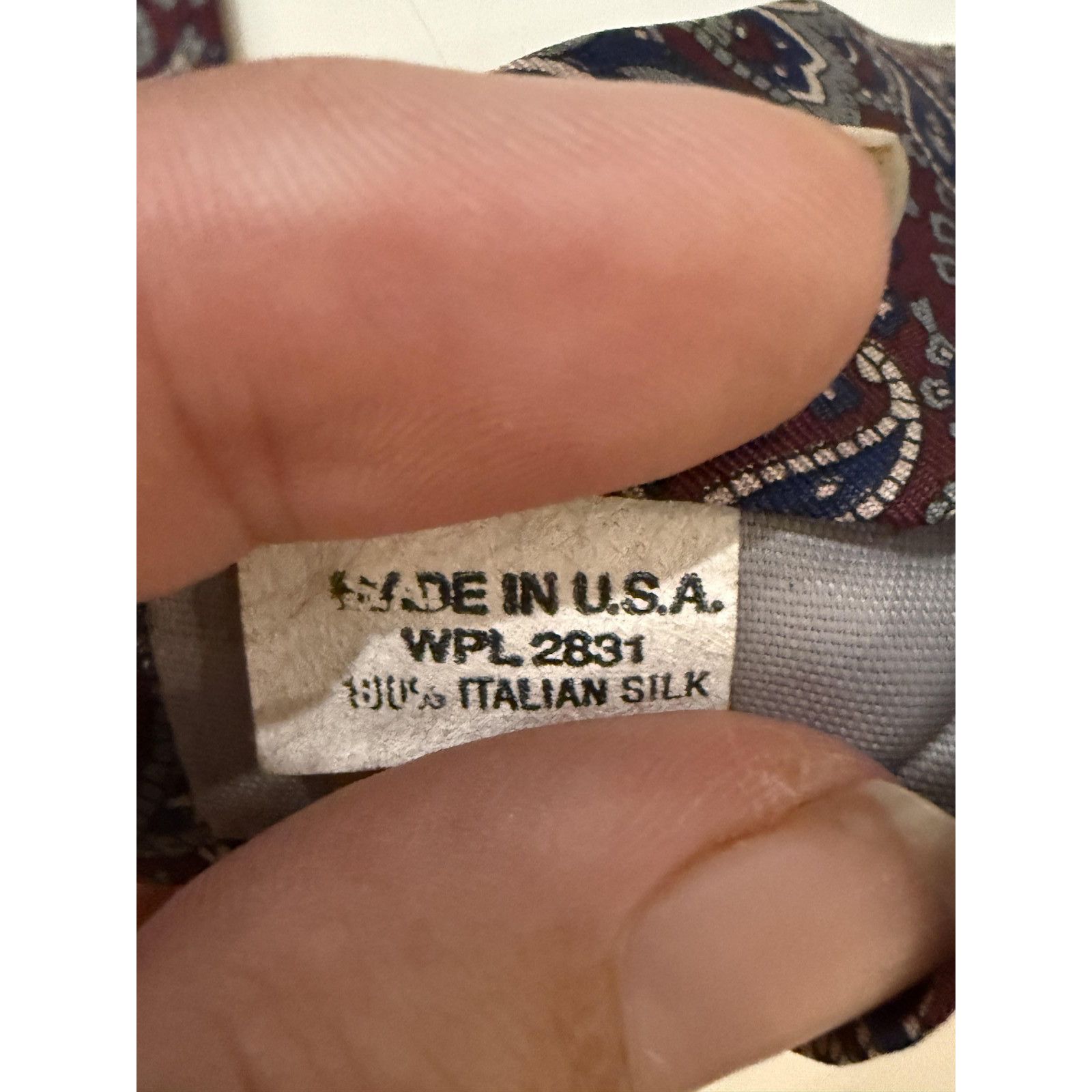 Mario Valentino Vintage Mario Valentino Tie Mens Paisley 100% Silk USA Size ONE SIZE - 4 Thumbnail