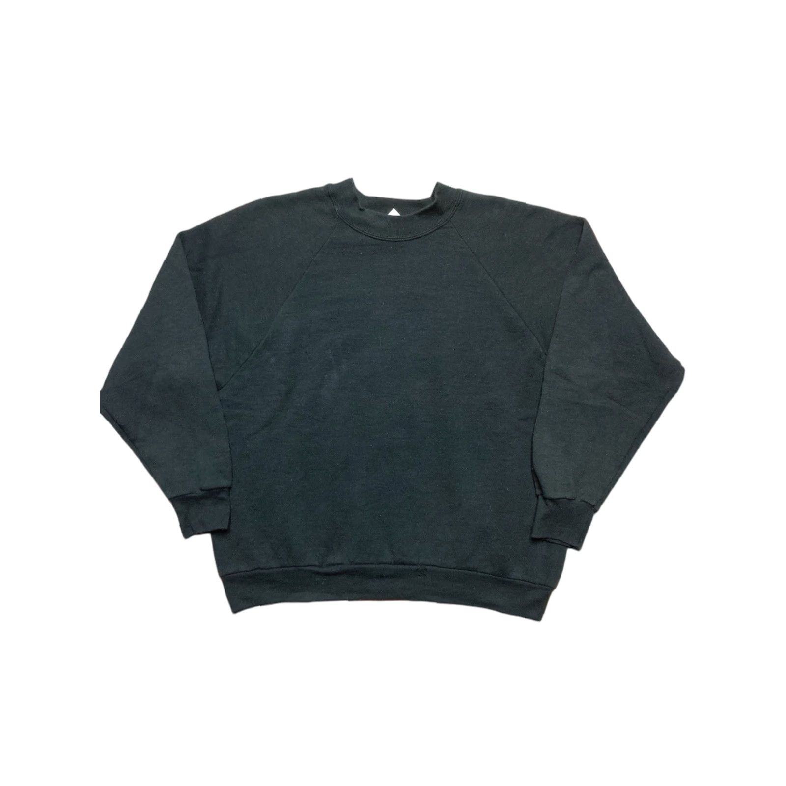 Fruit Of The Loom VINTAGE 90s crewneck sweatshirt blank black goth grunge fruit of the loom large Mens Sweatshirt Size US L / EU 52-54 / 3 - 1 Thumbnail