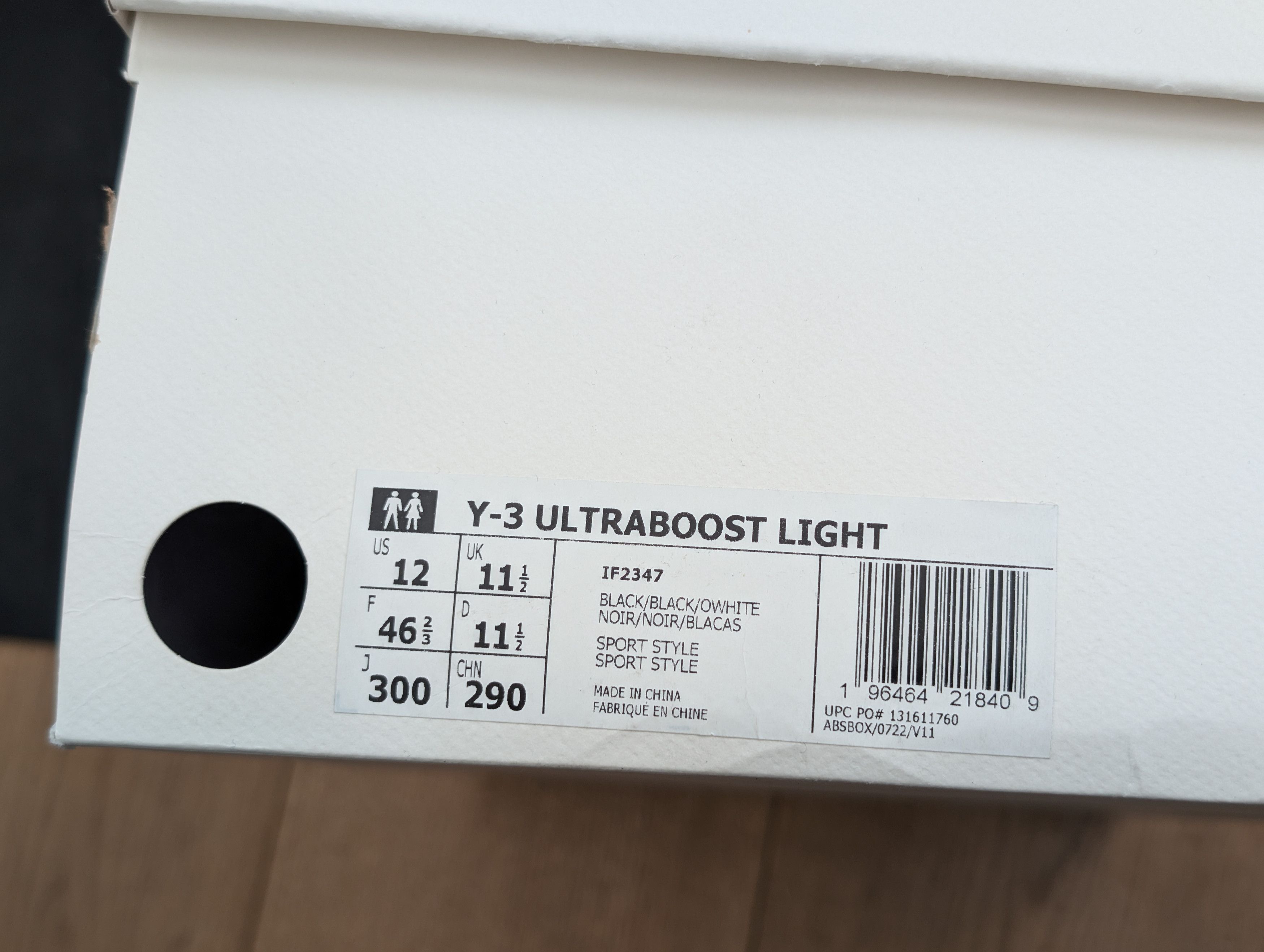 Adidas × Y-3 Y-3 ULTRABOOST Light - IF2347 - US 12 - EU 46 2/3 Size US 12 / EU 45 - 8 Thumbnail