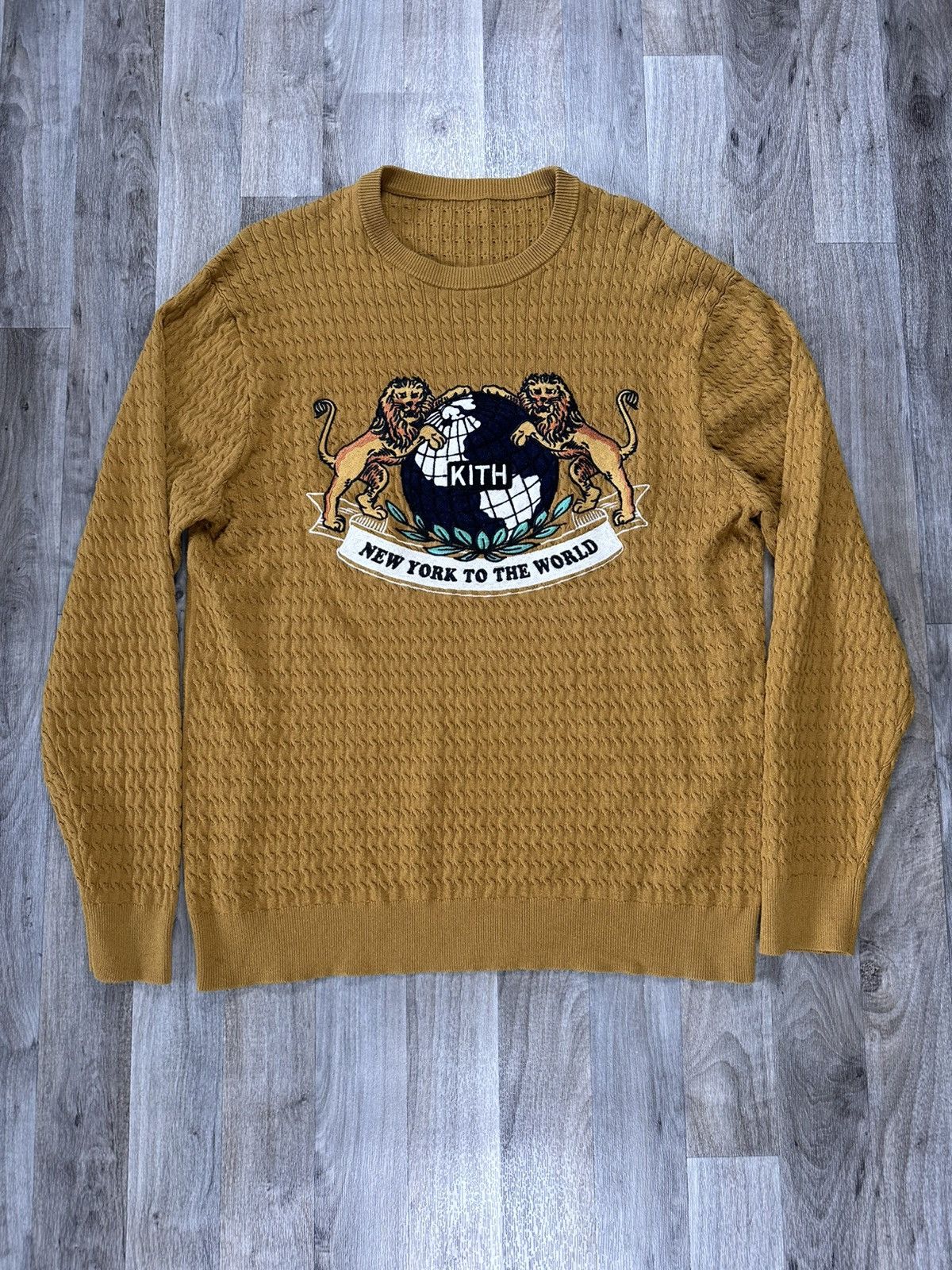Kith Kith 101 Garment Dyed Meyer Knit Crewneck - Large | Grailed