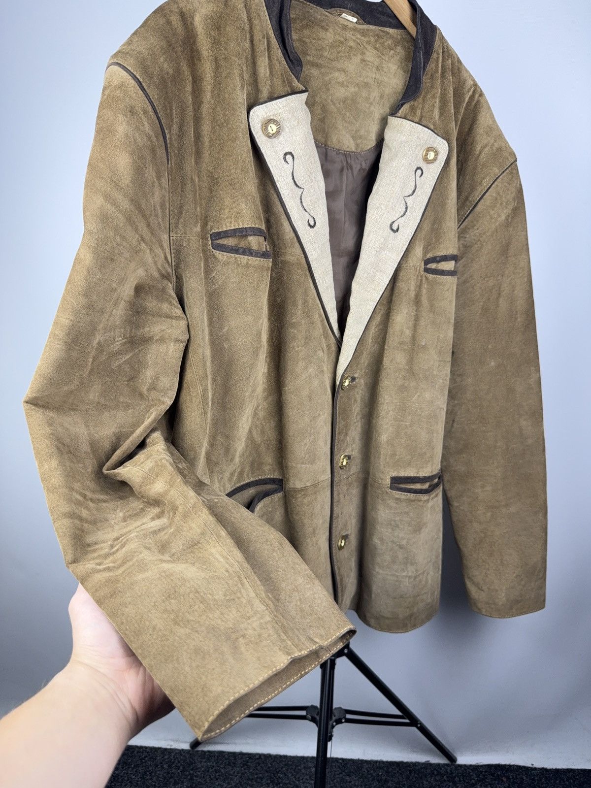 Vintage Vintage 90s Retro Cowboy Western USA XL-XXL Leather Jacket Size US XL / EU 56 / 4 - 10 Thumbnail