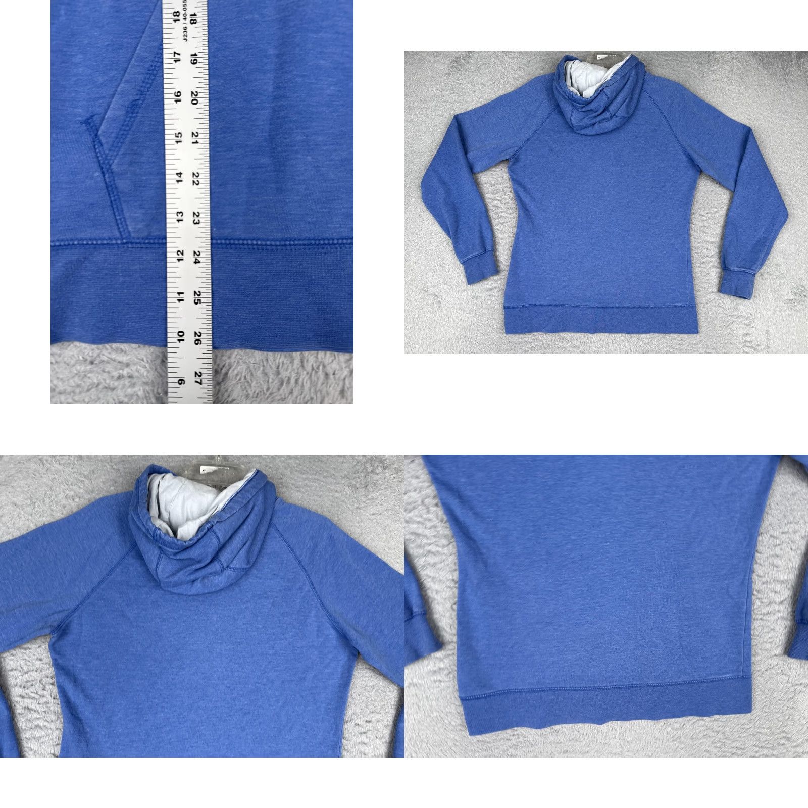 The North Face The North Face Hoodie Womens L Blue Half Dome Logo Jersey Fabric Sweatshirt Size L / US 10 / IT 46 - 9 Thumbnail