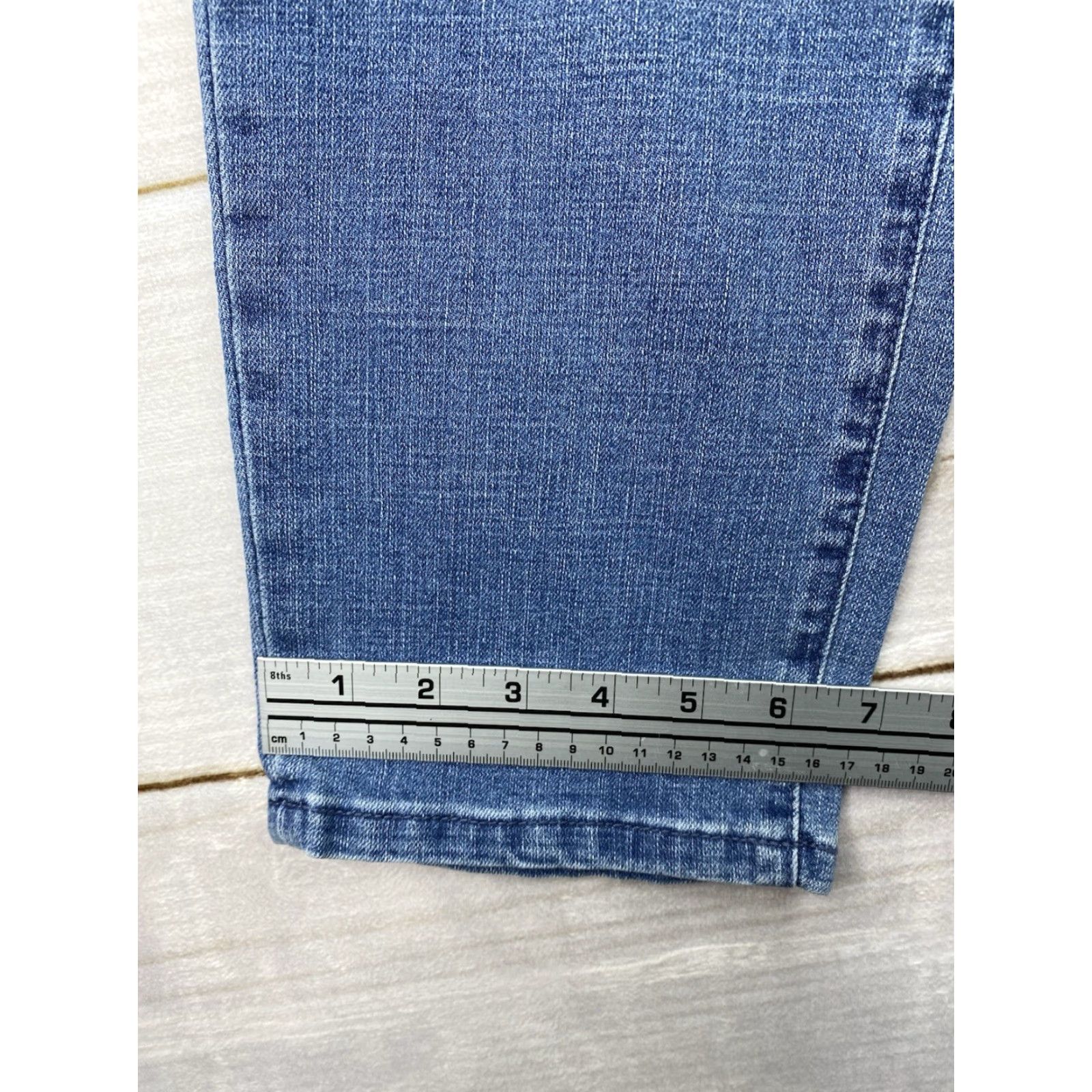 Vintage Sonoma Women's Girlfriend Jeans Size 10 Mid Rise Distressed Stretch Patches Leg Size 32" / US 10 / IT 46 - 5 Thumbnail
