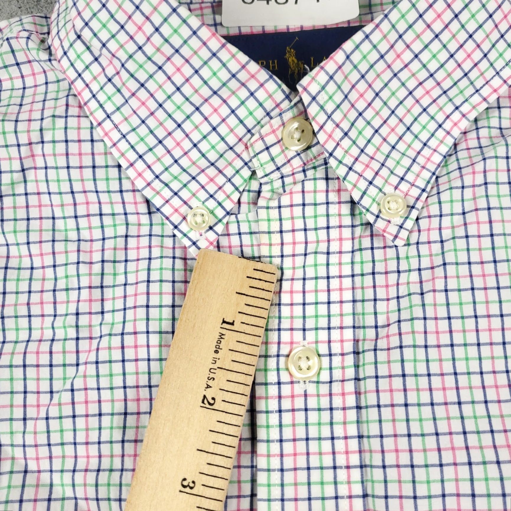 Ralph Lauren Ralph Lauren Shirt Men L Blue Green Check Pony Button-Up Long Sleeve Regular Fit Size US L / EU 52-54 / 3 - 5 Thumbnail