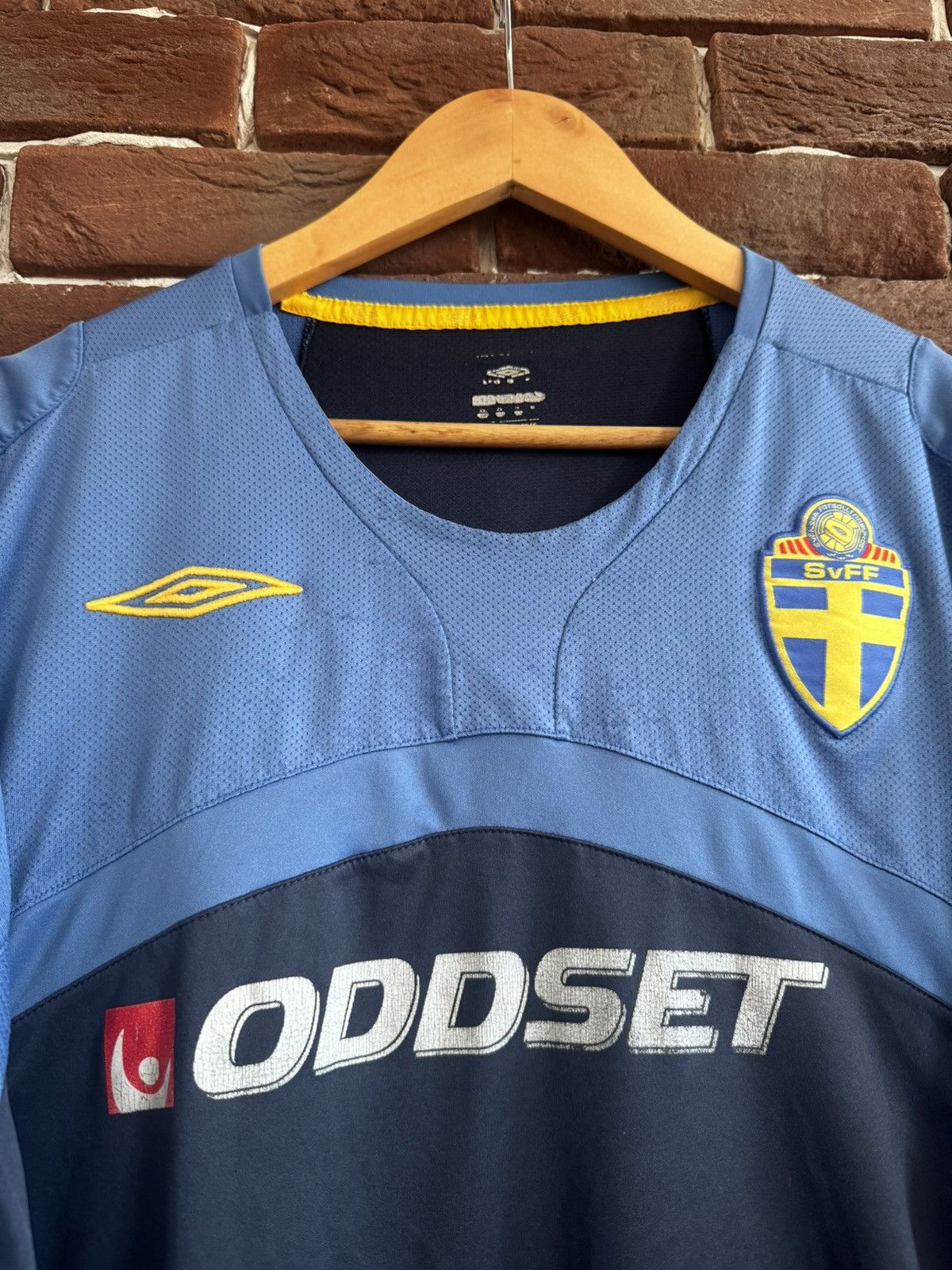 Umbro Rare Vintage 00s Umbro Sweden Team xxl blue Jersey Soccer Size US XXL / EU 58 / 5 - 3 Thumbnail