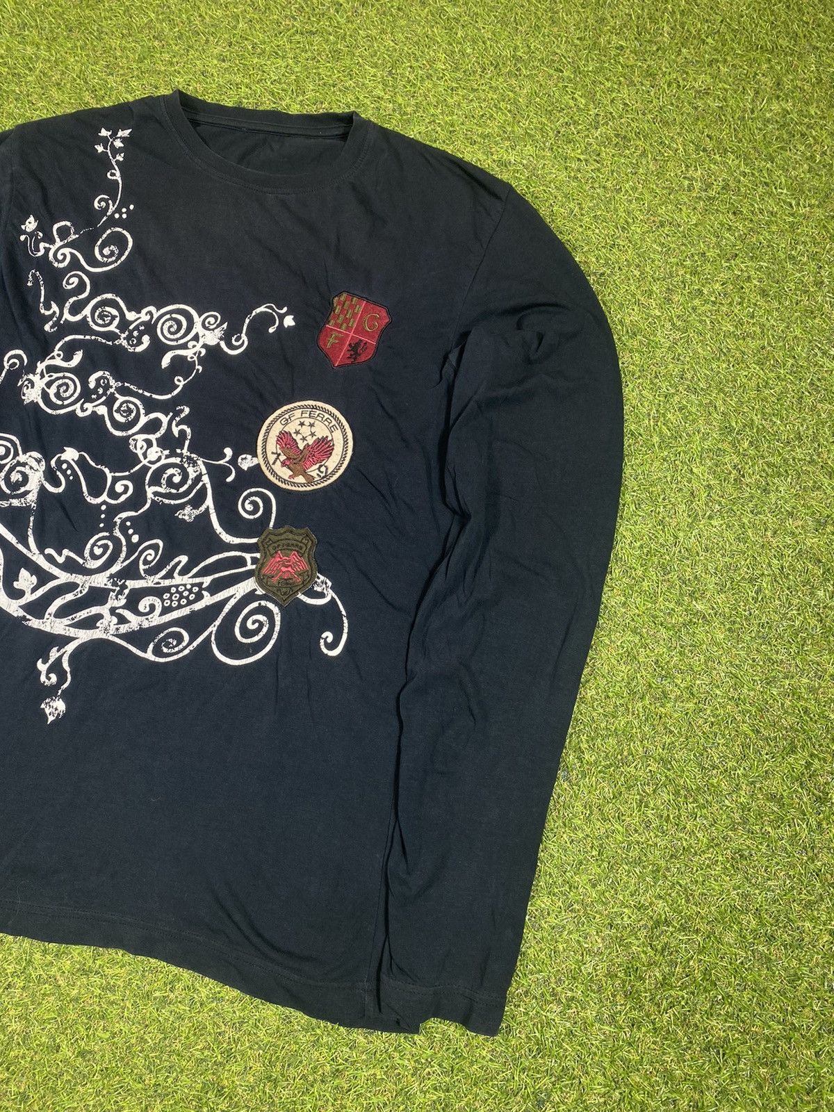 GF Ferre Vintage Y2K GF Ferre long sleeve tee streetwear big logo Size US L / EU 52-54 / 3 - 3 Thumbnail