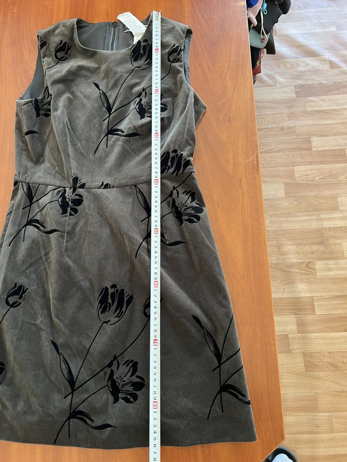 Max Mara SPORT MAX MARA CODE VELOUR FLOWERS ART WOMEN DRESS US 8 Size M / US 6-8 / IT 42-44 - 19 Thumbnail