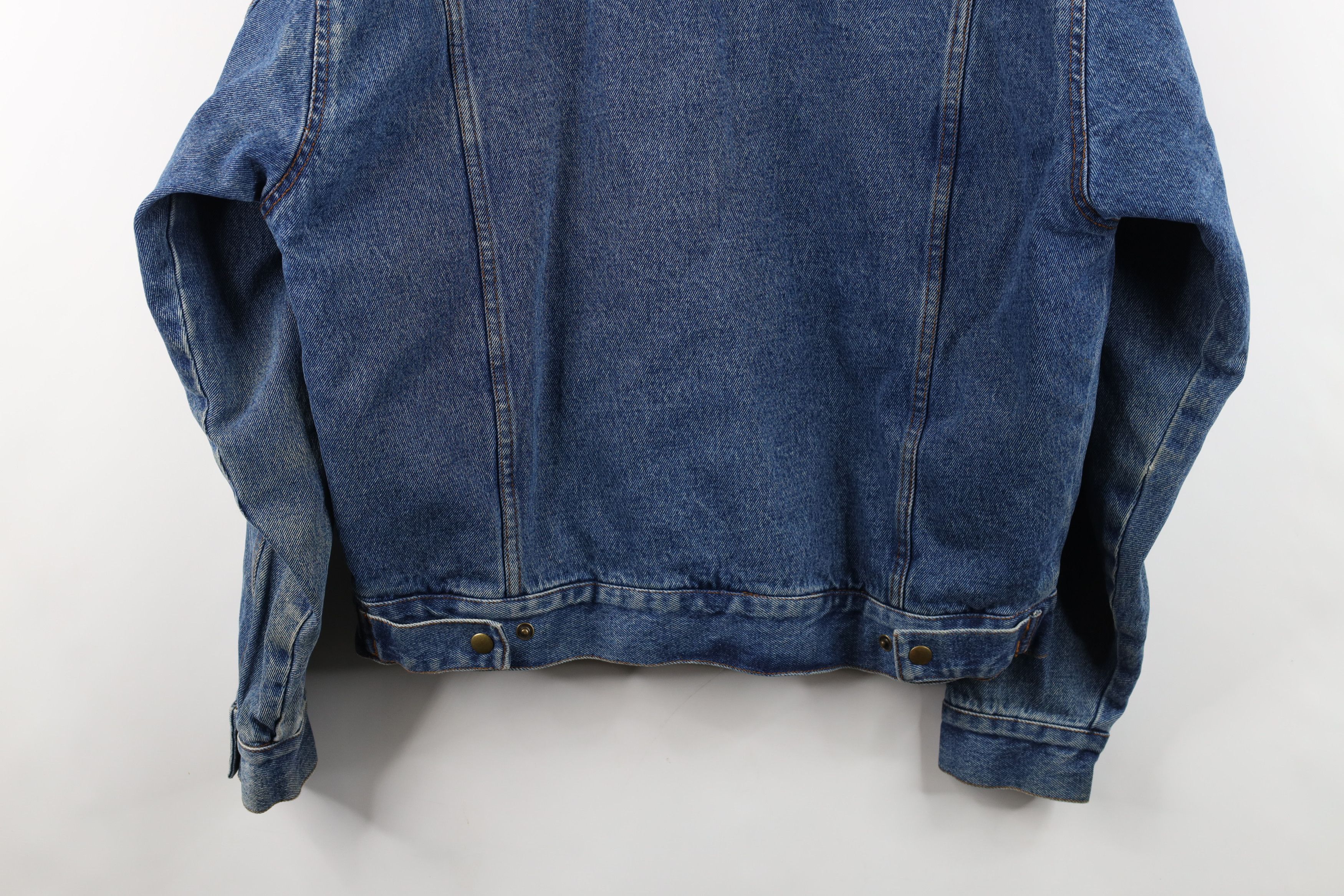 Vintage Vintage 90s Streetwear Hooded Denim Trucker Jacket Blue Size US M / EU 48-50 / 2 - 14 Thumbnail
