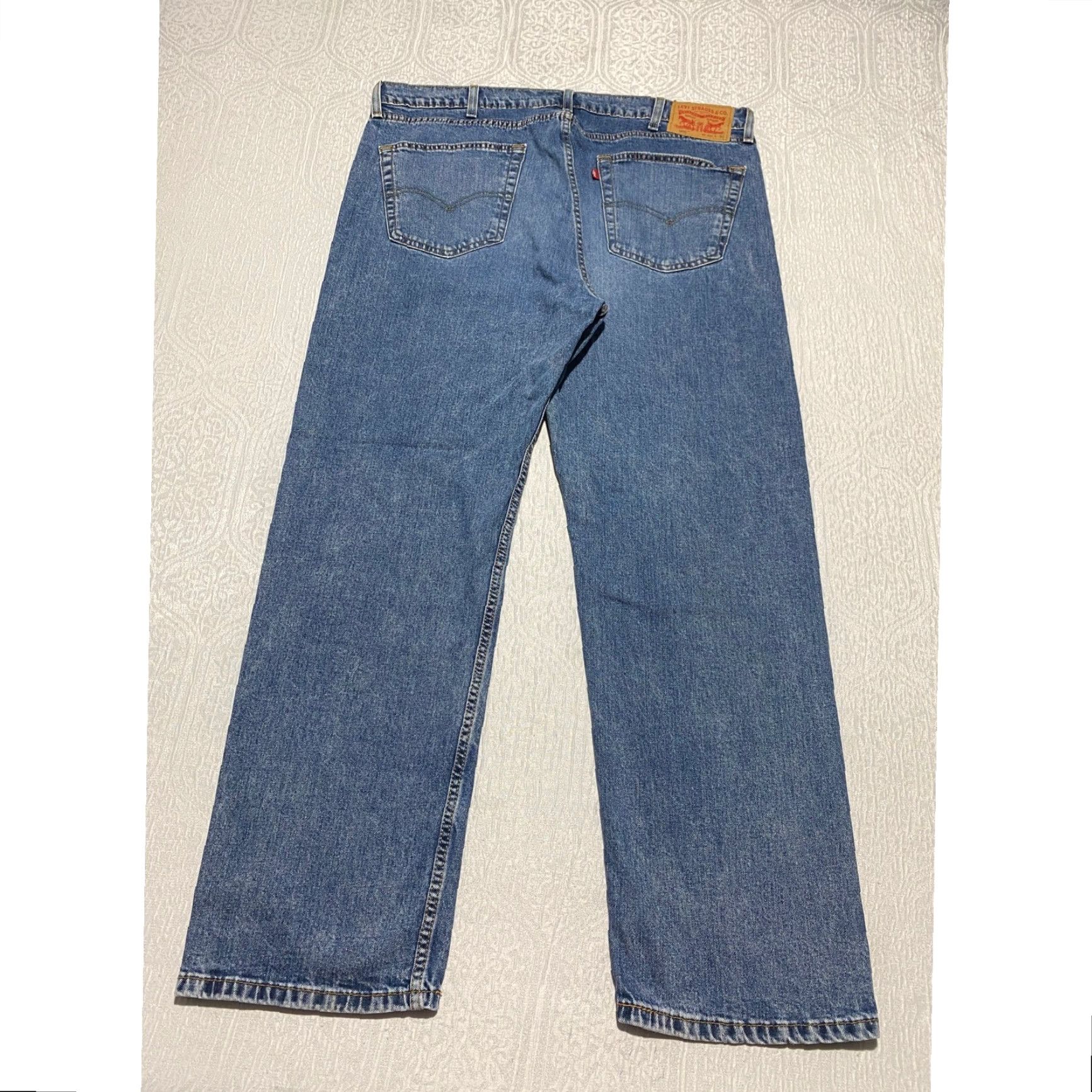 Levi's Levi's 505 Jeans Regular Fit Men Blue Denim 40x30 Classic Casual – 5-Pocket, Zip Button, Cotton Blend, Medium Wash, Straight, Mens Size US 40 / EU 56 - 2 Thumbnail