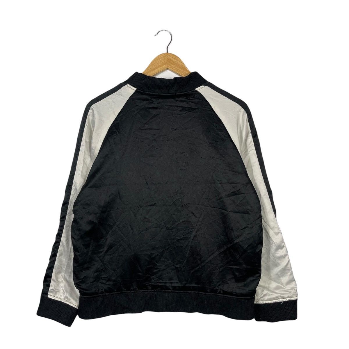 Vintage Private Pause Sukajan Bomber Jacket Embroidered Floral Satin Size M / US 6-8 / IT 42-44 - 3 Thumbnail