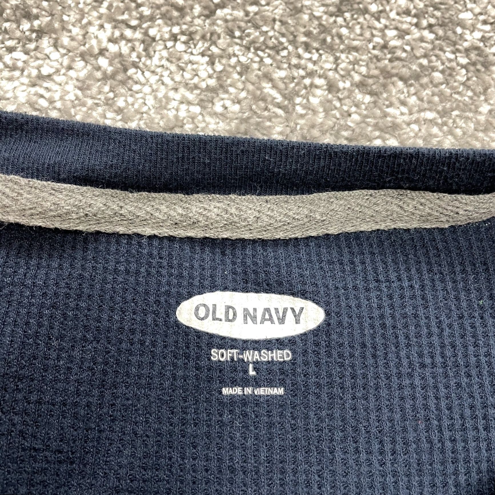 Old Navy Old Navy Shirt Mens L Blue Thermal Core Long Sleeve Crew Basic Size US L / EU 52-54 / 3 - 3 Thumbnail