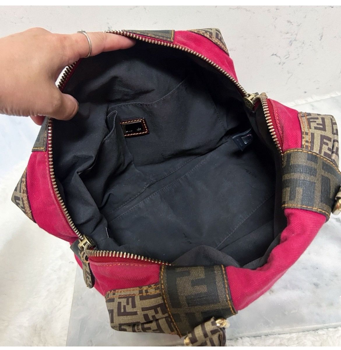 Fendi Authentic Fendi Rare Forever Bauletto Barbie Pink Boston Bag Size ONE SIZE - 7 Thumbnail