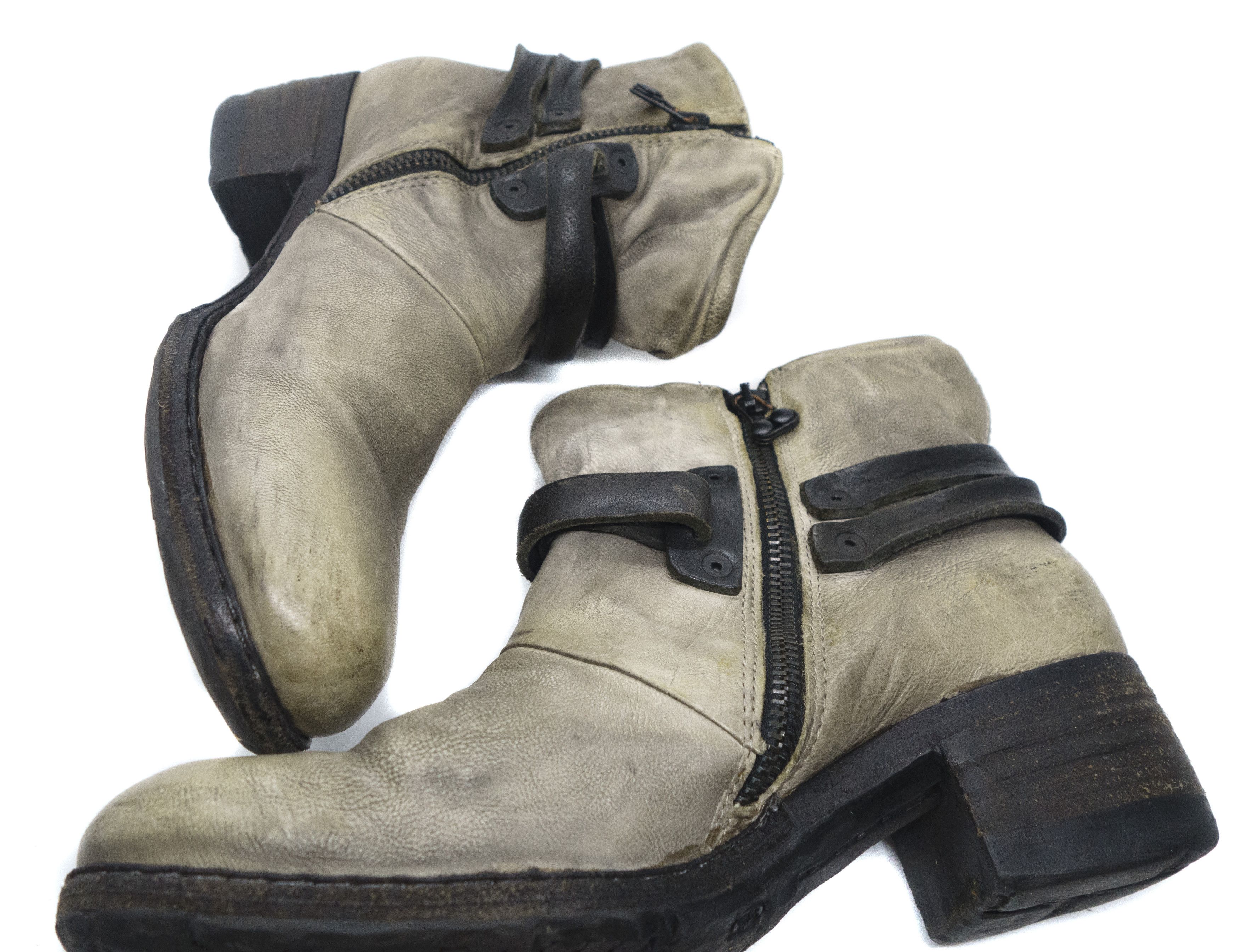 A.S.98 AS98 Belted Leather Boots Size US 9 / IT 39 - 5 Thumbnail