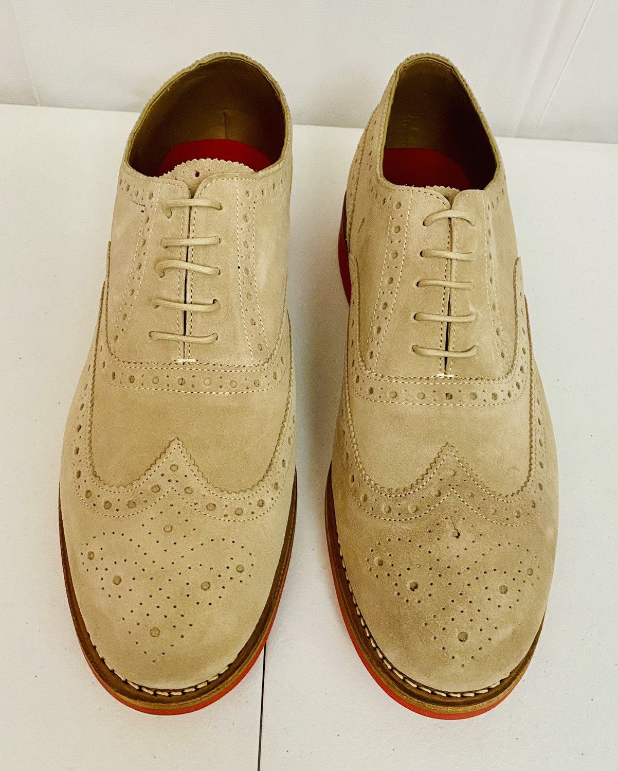 Grenson GRENSON Stanley Brown Suede Leather Firewalk Brogue 11.5 New Size US 11.5 / EU 44-45 - 16 Thumbnail