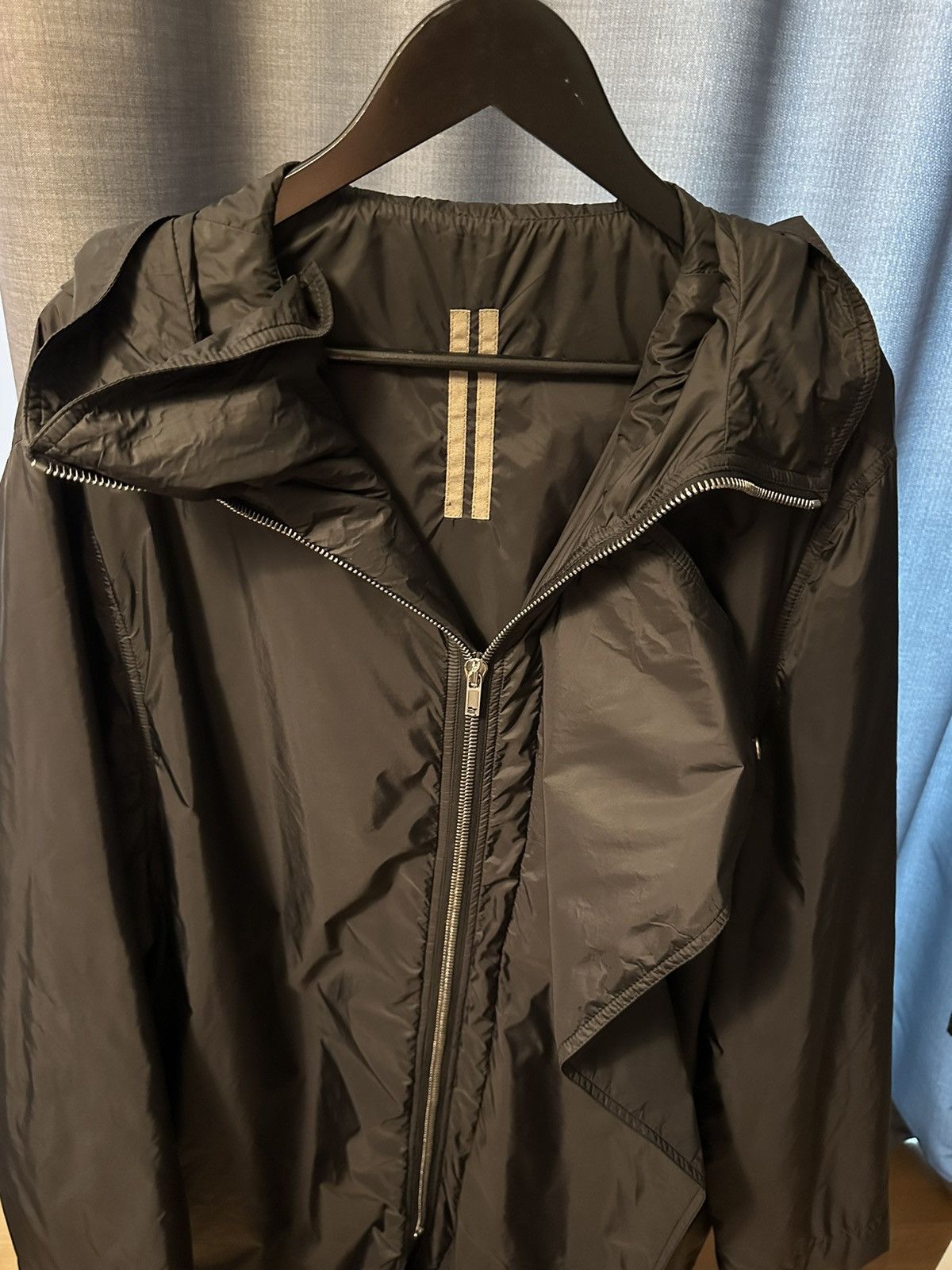Rick Owens Drkshdw Rick Owens "Sisy" Parka Jacket Black Drkshdw Zip Trenchcoat Size US M / EU 48-50 / 2 - 8 Thumbnail