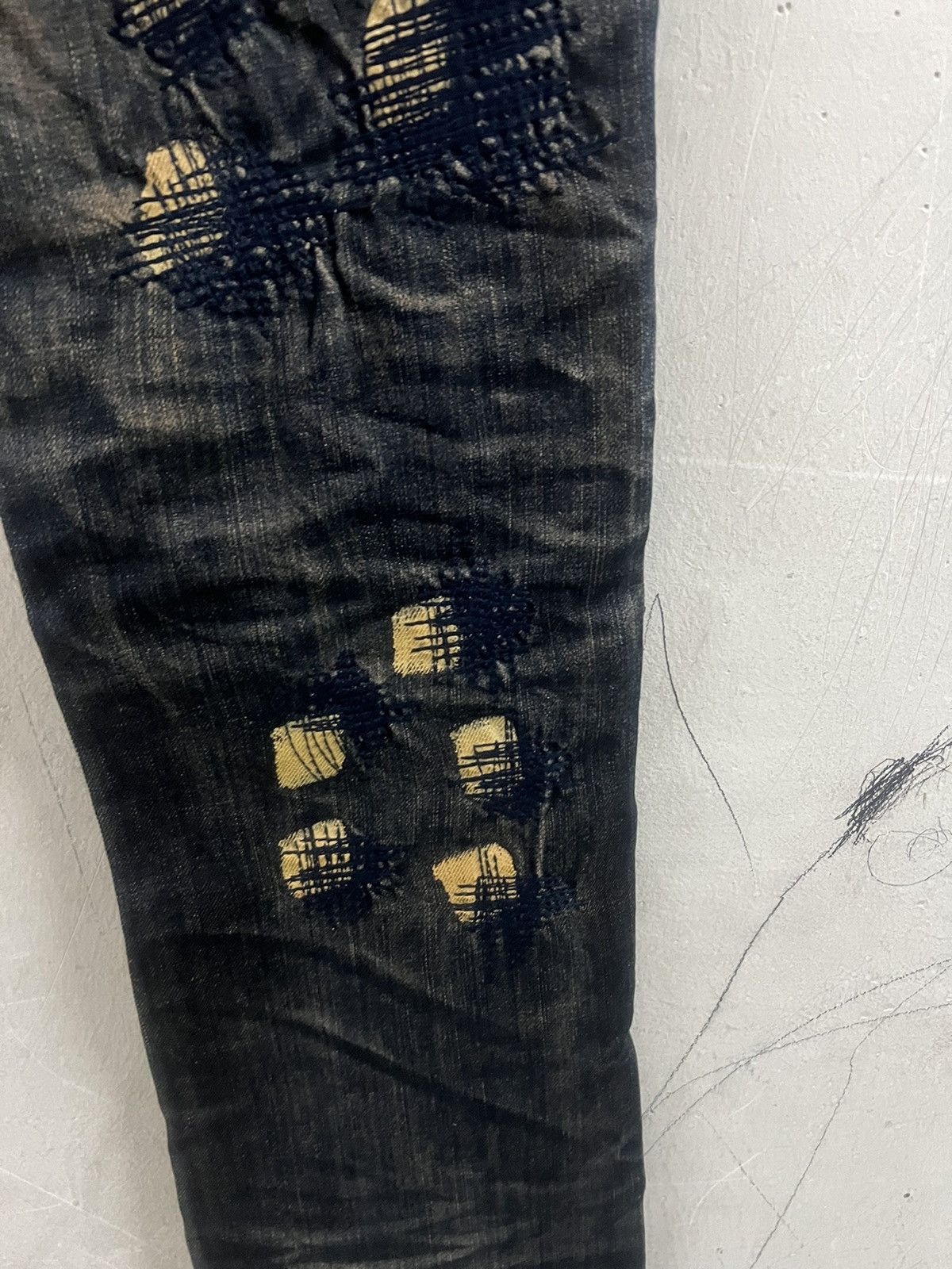 Hysteric Glamour VINTAGE Y2K INSPIRED KAPITAL PATCHWORK DENIM PANT Size US 28 / EU 44 - 16 Thumbnail
