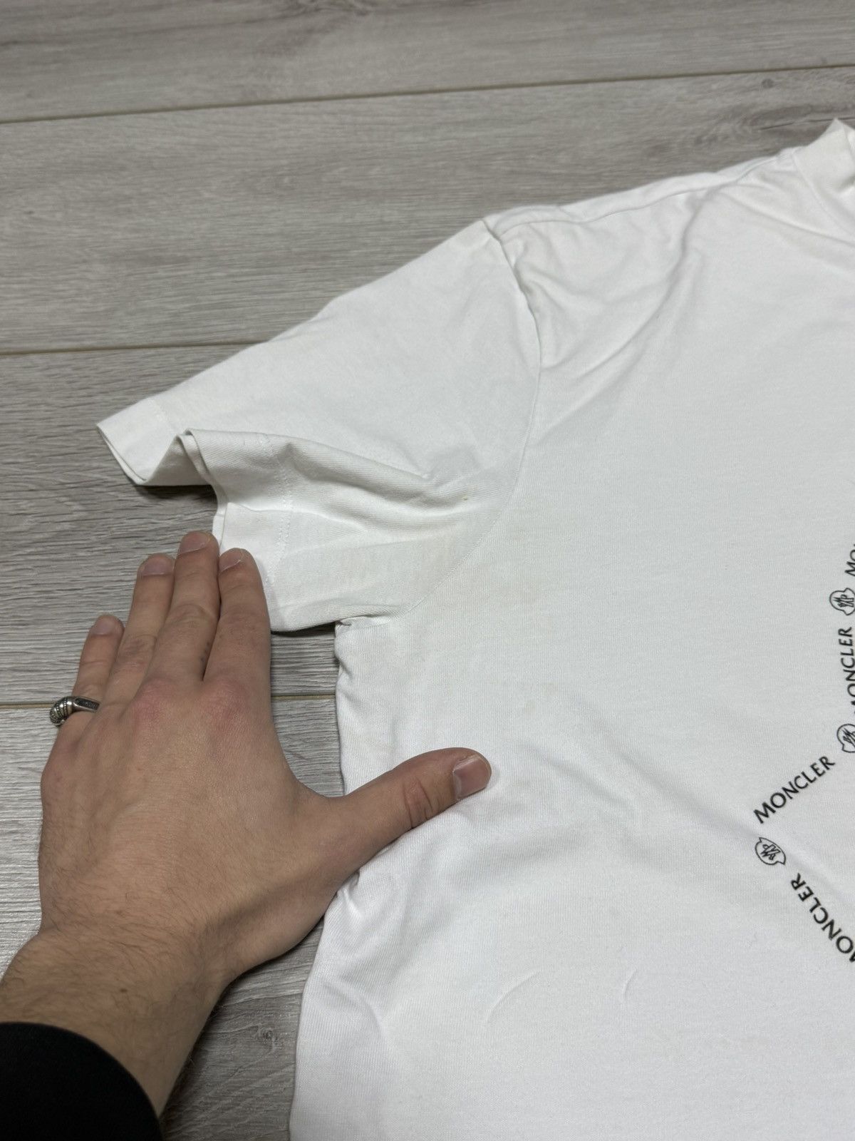 Moncler Moncler tee shirt big logo monogram Size US XXL / EU 58 / 5 - 13 Thumbnail