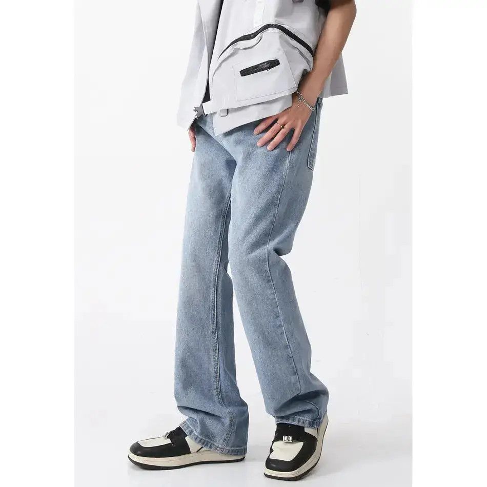 Japanese Brand Retro loose high street micro flared jeans Size US 32 / EU 48 - 2 Thumbnail