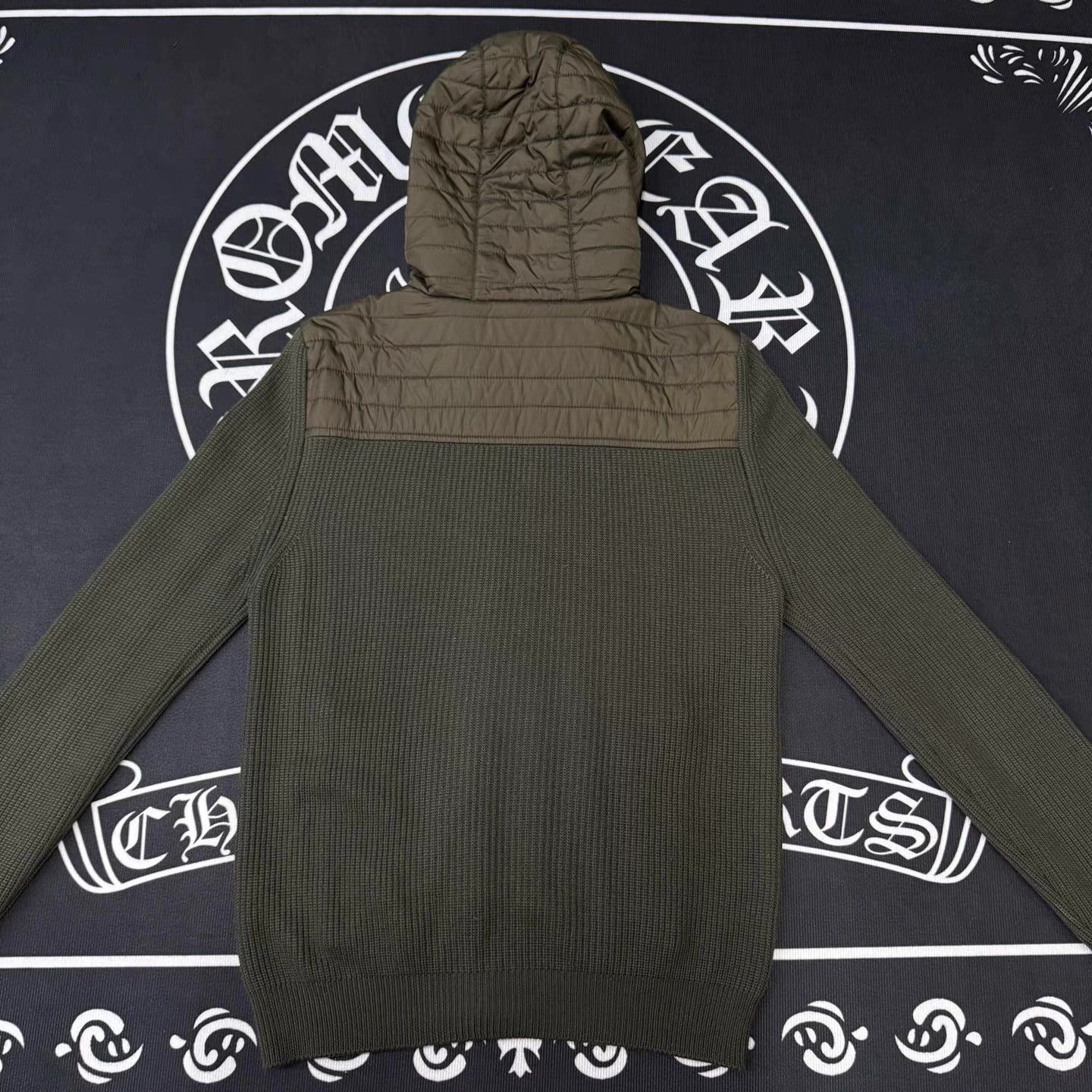 Moncler Moncler Green Knit & Down Puffer Jacket Q10 Size US M / EU 48-50 / 2 - 2 Thumbnail