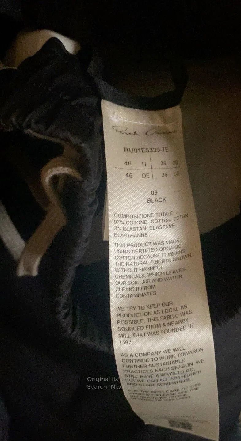 Rick Owens Rick Owens SS25 Black Cargo Pants. Size US 30 / EU 46 - 2 Thumbnail