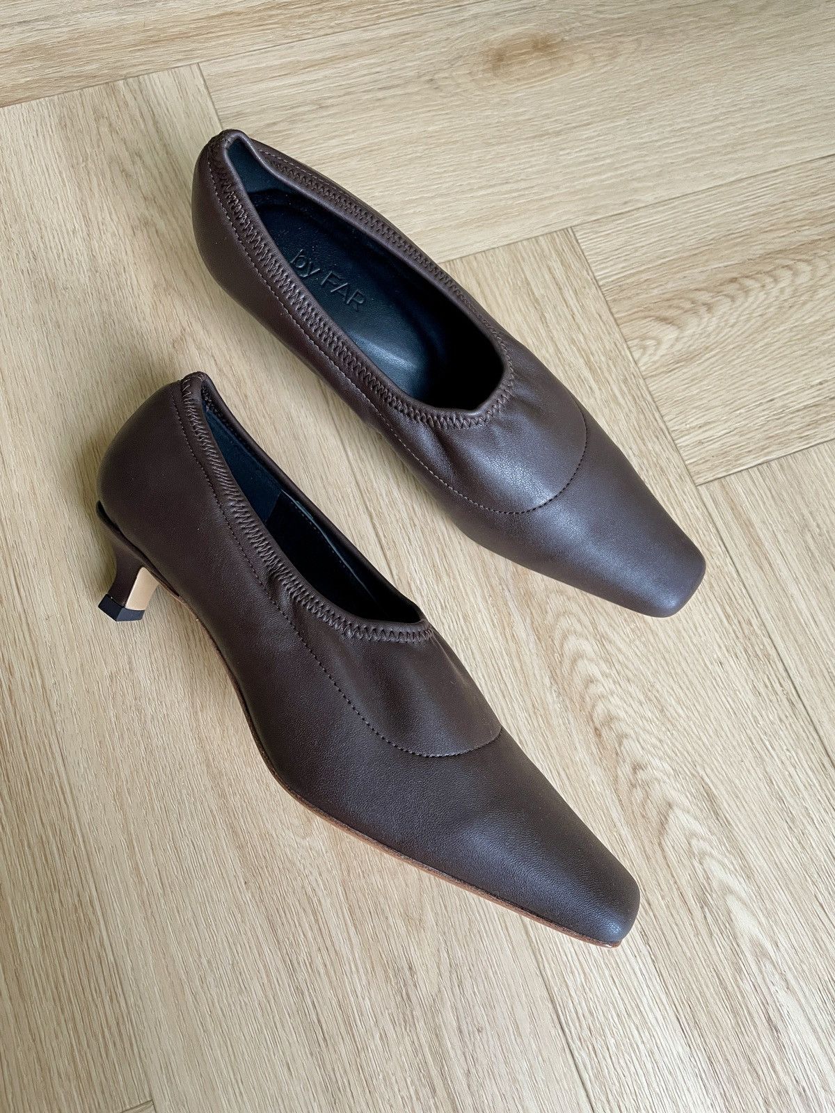 image of By Far Heel Shoes in Brown, Women's (Size 7)
