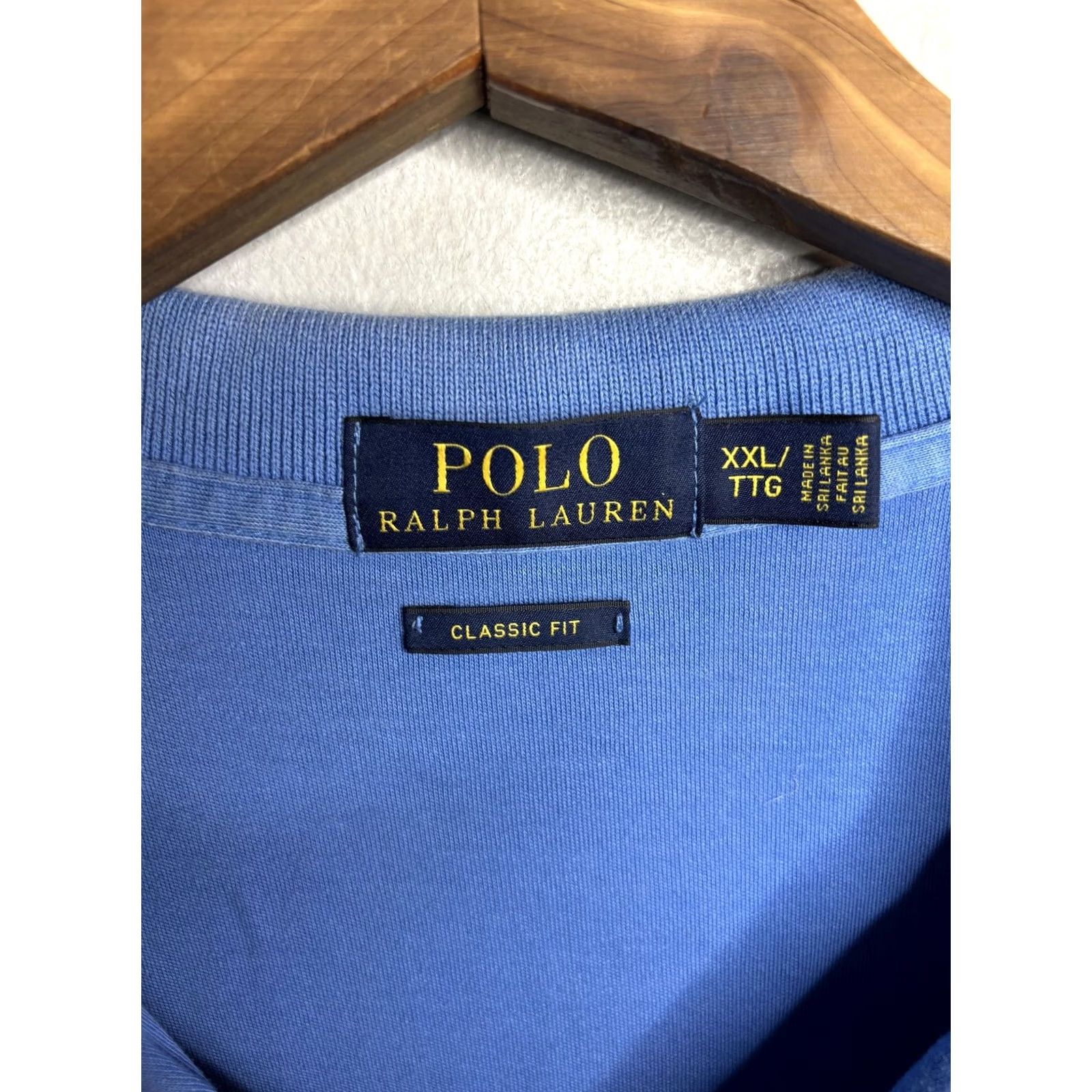 Polo Ralph Lauren Polo Ralph Lauren Polo Shirt Mens 2XL Blue Classic Fit Yellow Pony Casual Golf Size US XXL / EU 58 / 5 - 4 Thumbnail