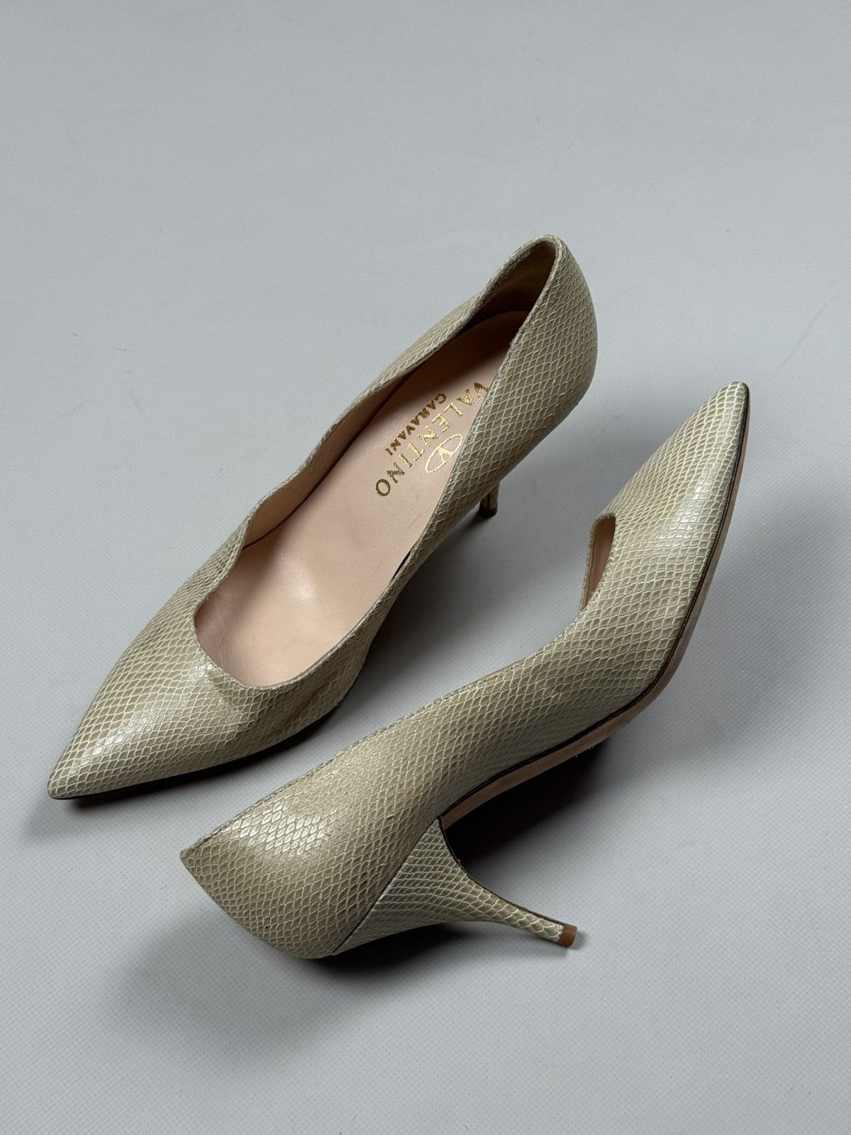 Valentino Valentino Garavani Snakeskin Pattern Leather Heels Shoes Size US 10 / IT 40 - 18 Thumbnail