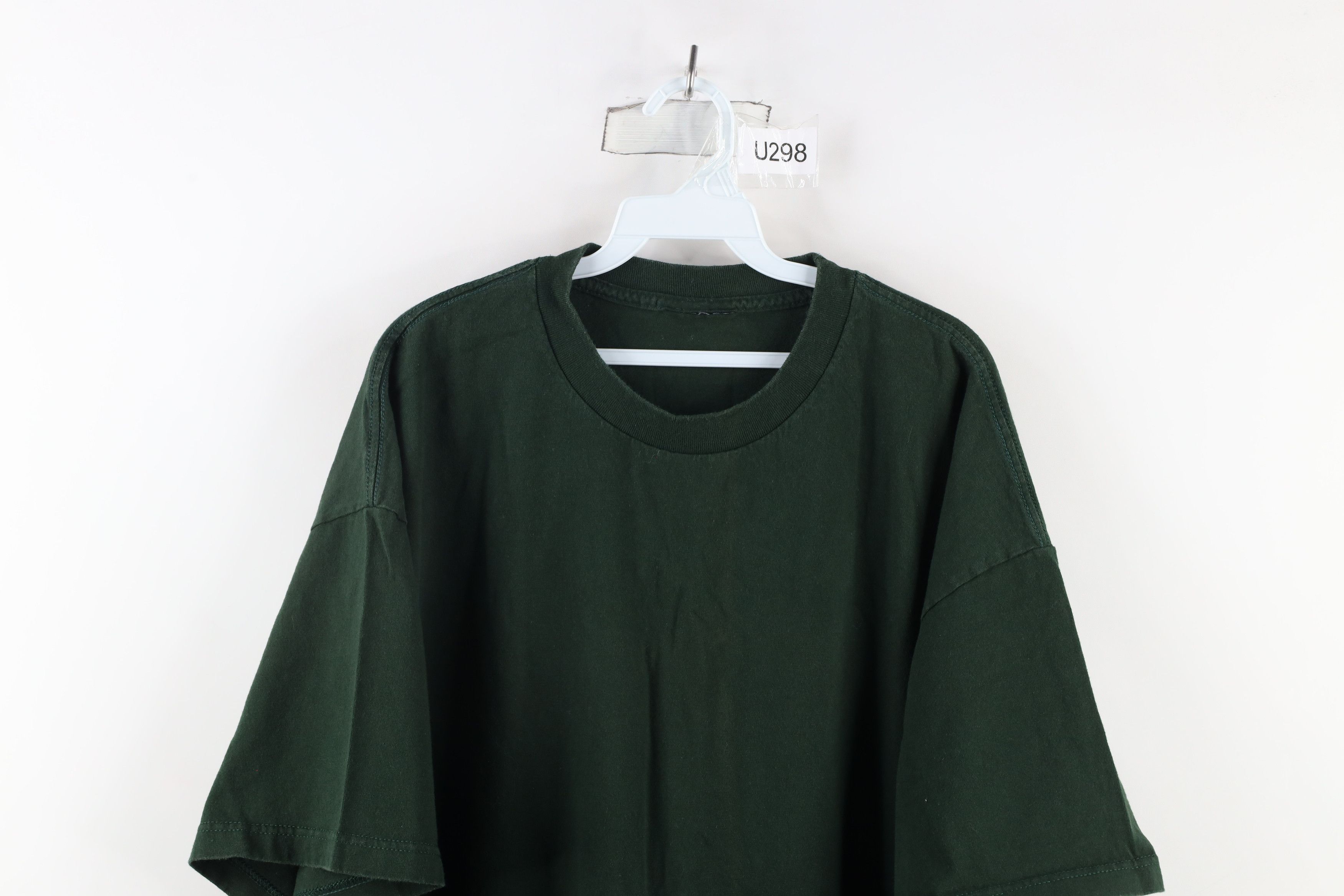 Vintage Vintage 90s Streetwear Heavyweight T-Shirt Green Cotton Size US XXL / EU 58 / 5 - 2 Thumbnail