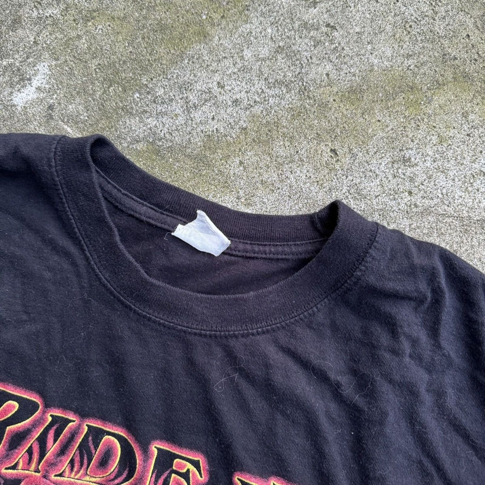 Vintage Faded Flame Longsleeve Biker Shirt ERD Grunge Chrome WCC Size US XXL / EU 58 / 5 - 7 Thumbnail