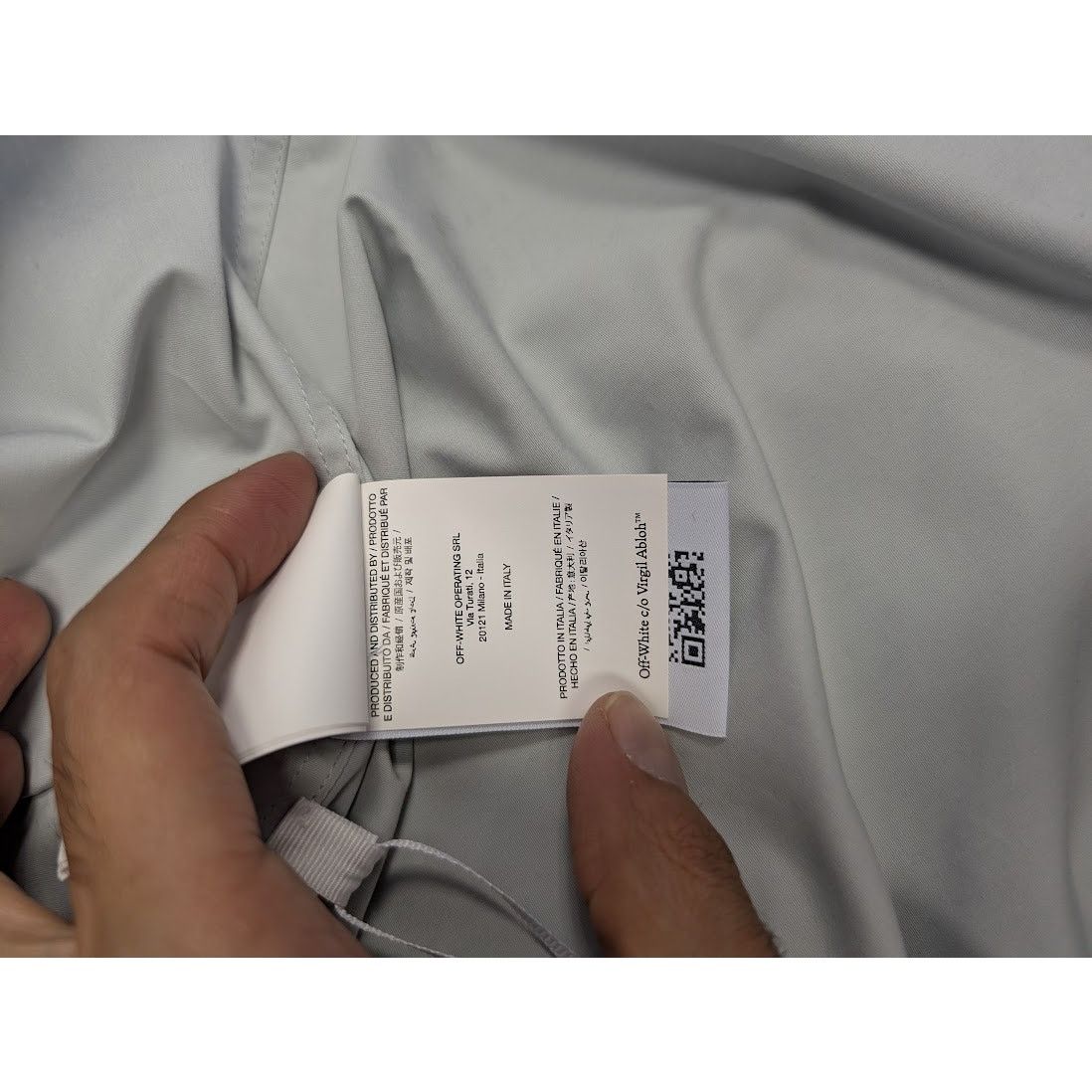 Off-White o1rshd1 Natlover Lace Heavycot Artic Button up Shirt Size US M / EU 48-50 / 2 - 14 Thumbnail