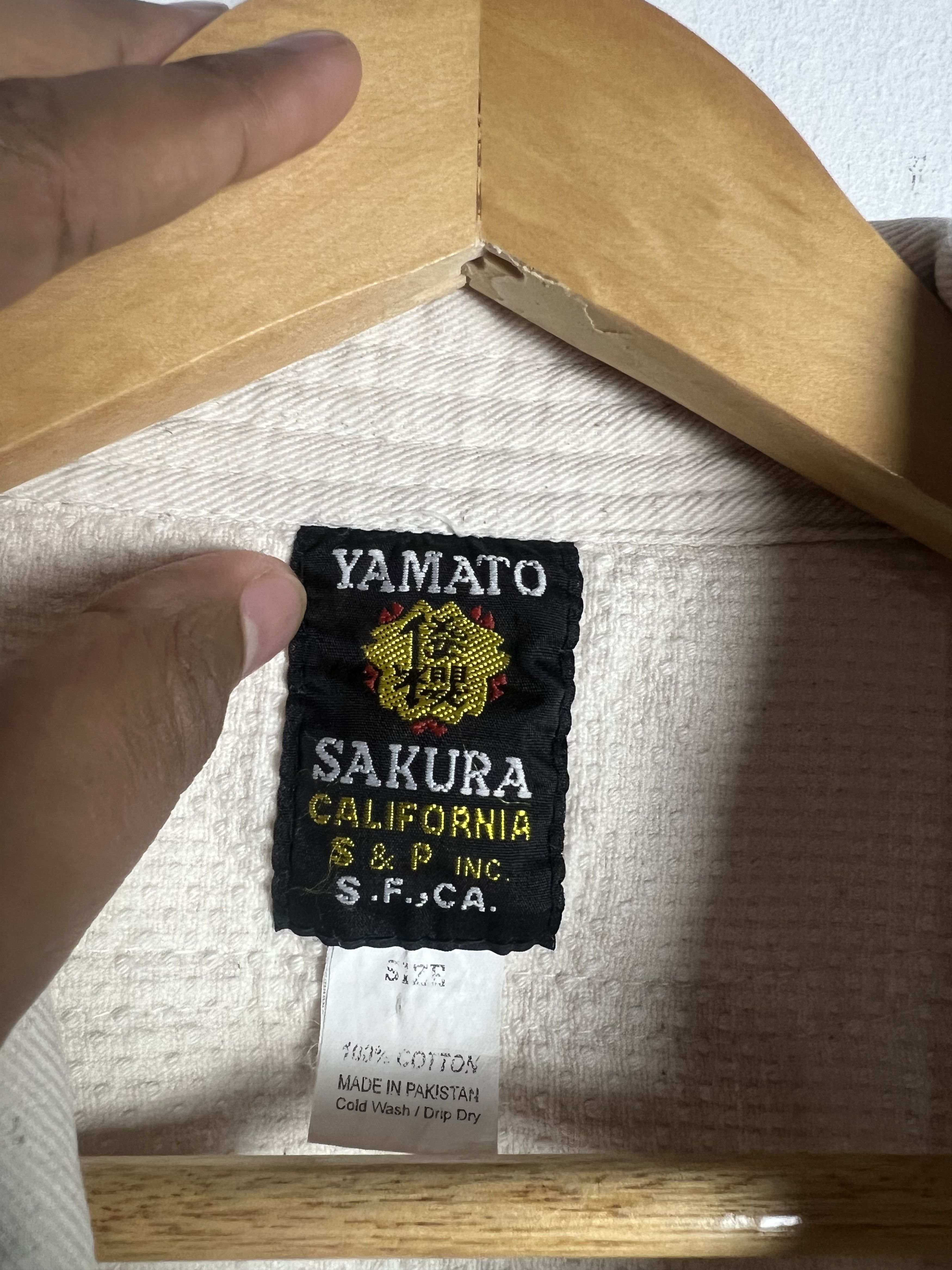 Vintage Vintage Dyed Sakura White Sashiko Kimono Size US M / EU 48-50 / 2 - 13 Thumbnail
