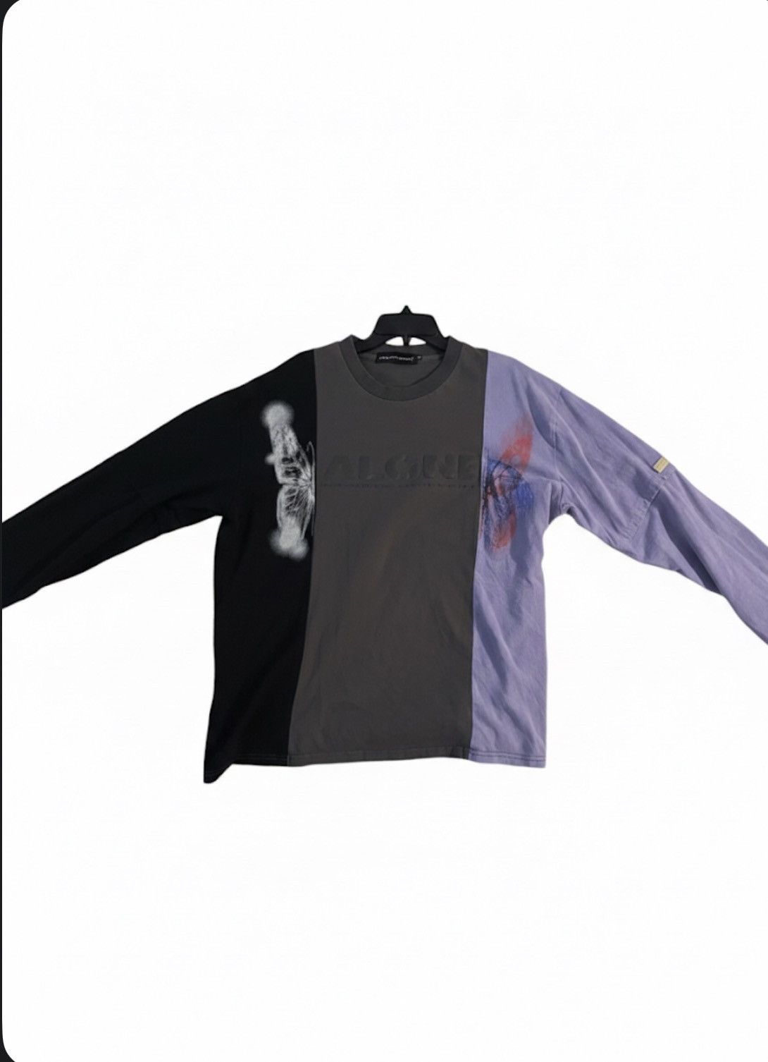 Japanese Brand Tri color deconstructed longsleeve Size US XL / EU 56 / 4 - 2 Thumbnail