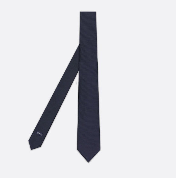 Dior o1w1db10625 Size: OS / Tie with Christian Dior in Navy Blue Size ONE SIZE - 2 Thumbnail