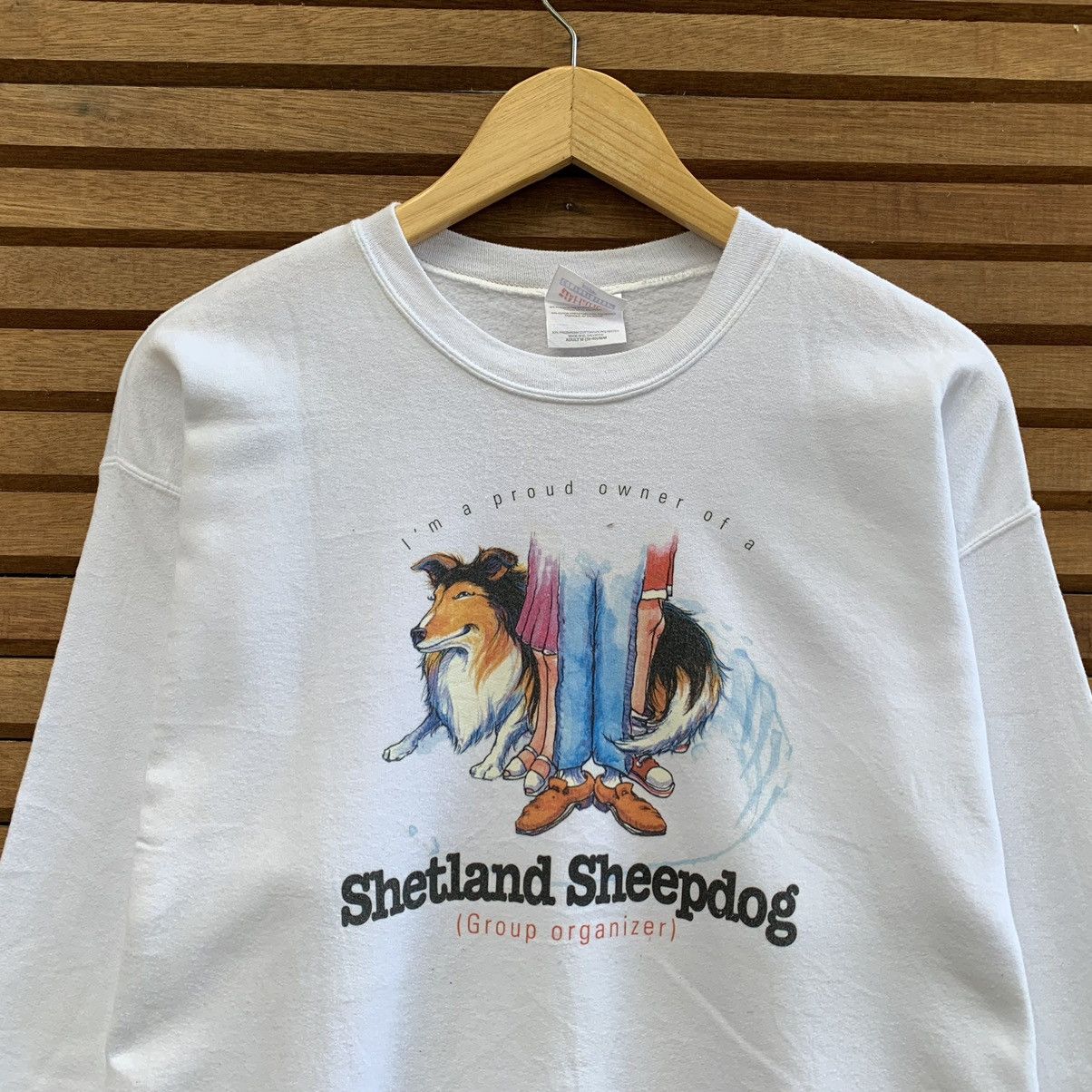 Hanes × Vintage Vintage Hanes Shetland Sheepdog Crewneck Big Logo Size M / US 6-8 / IT 42-44 - 3 Thumbnail