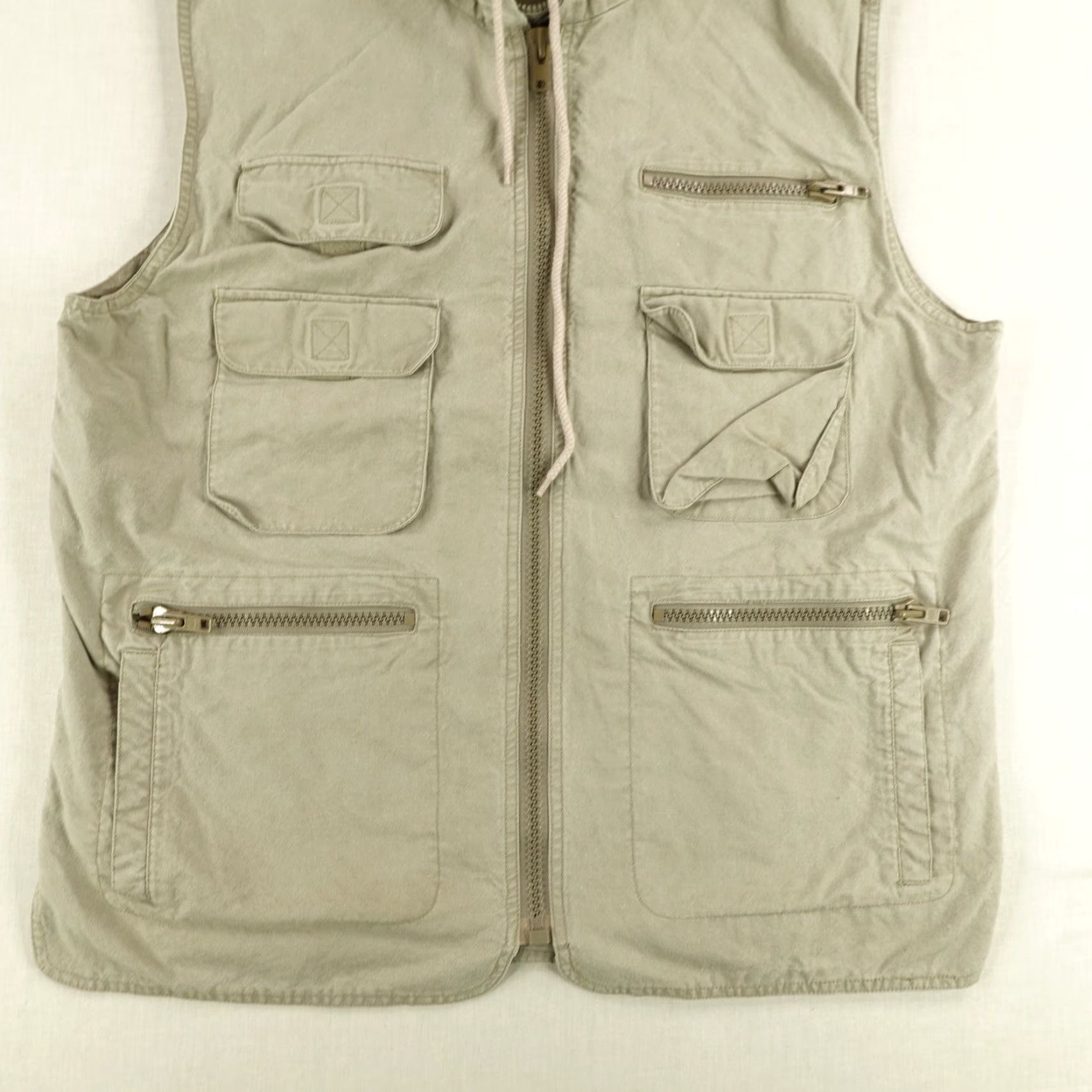 Banana Republic VINTAGE Banana Republic Men's Vest L Khaki Safari Utility 80s Outdoor Hiking Hunting Fishing Size US L / EU 52-54 / 3 - 3 Thumbnail