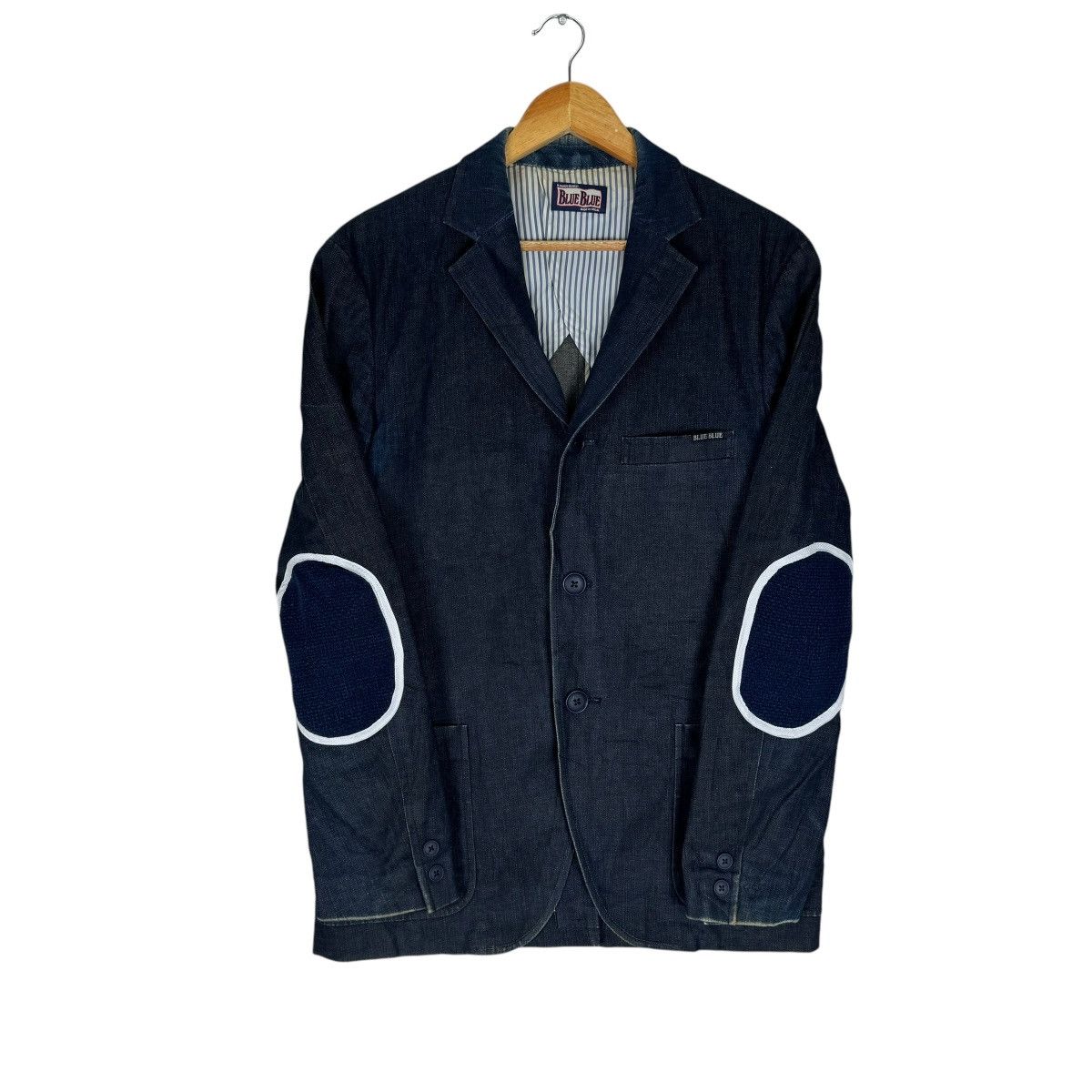 🌟BLUE BLUE JAPAN DENIM JEANS ELBOW PAD JACKET