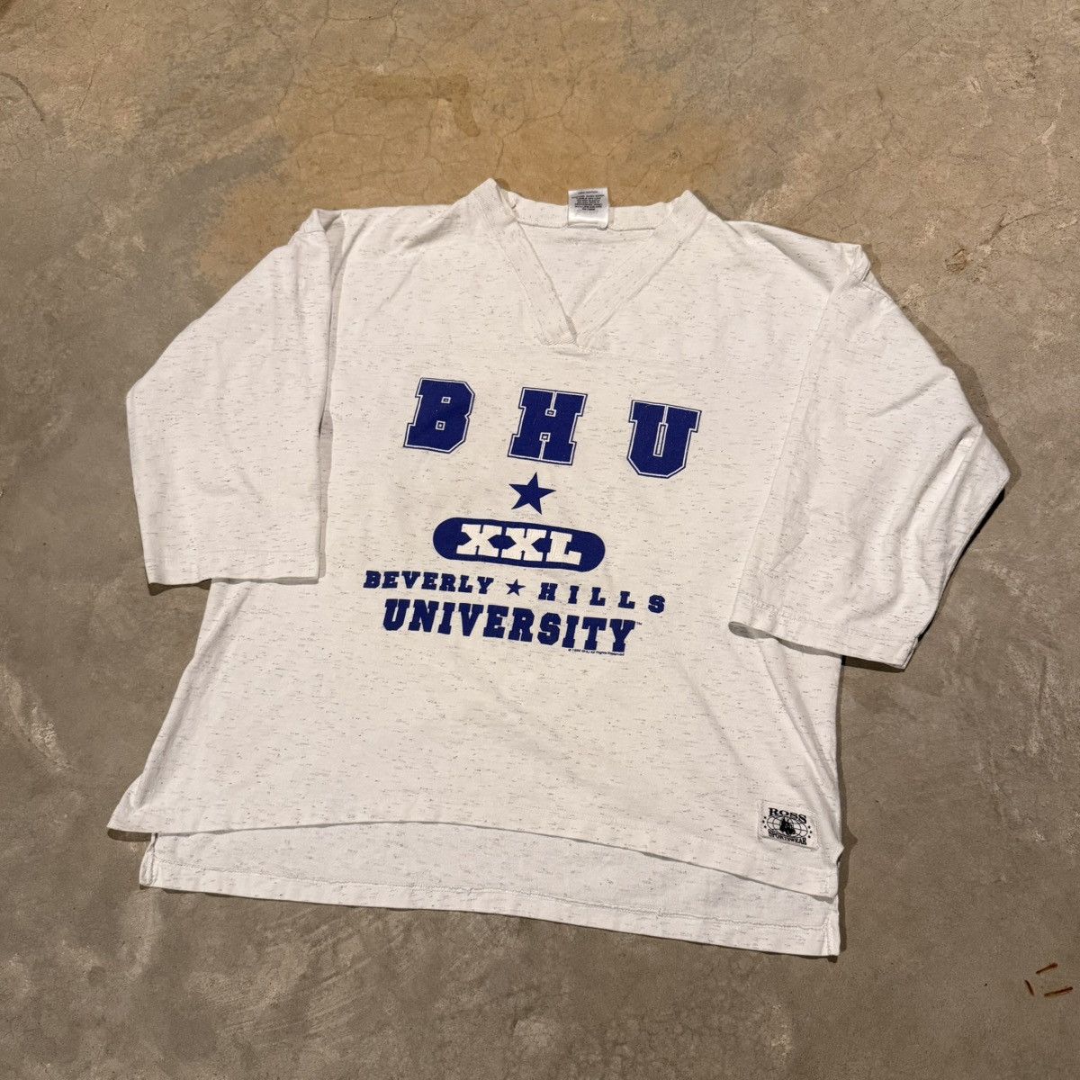 Vintage 1990s Beverly Hills University XXL Jersey Style Tee ERD Size US L / EU 52-54 / 3 - 2 Thumbnail
