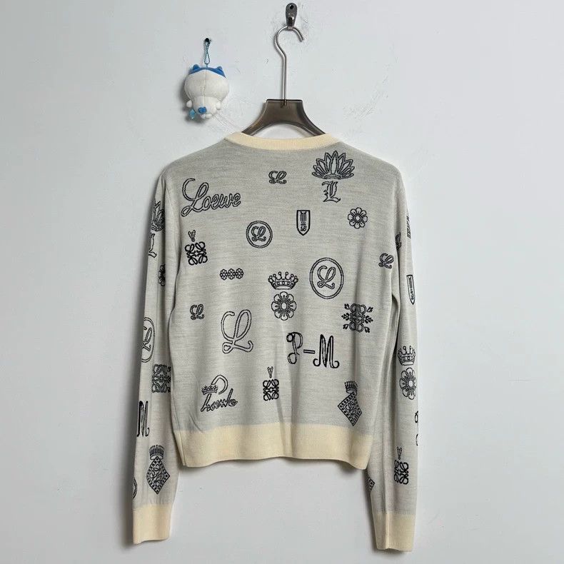 Loewe LOEWE Multi-element full-printed logo sweater Size M / US 6-8 / IT 42-44 - 3 Thumbnail