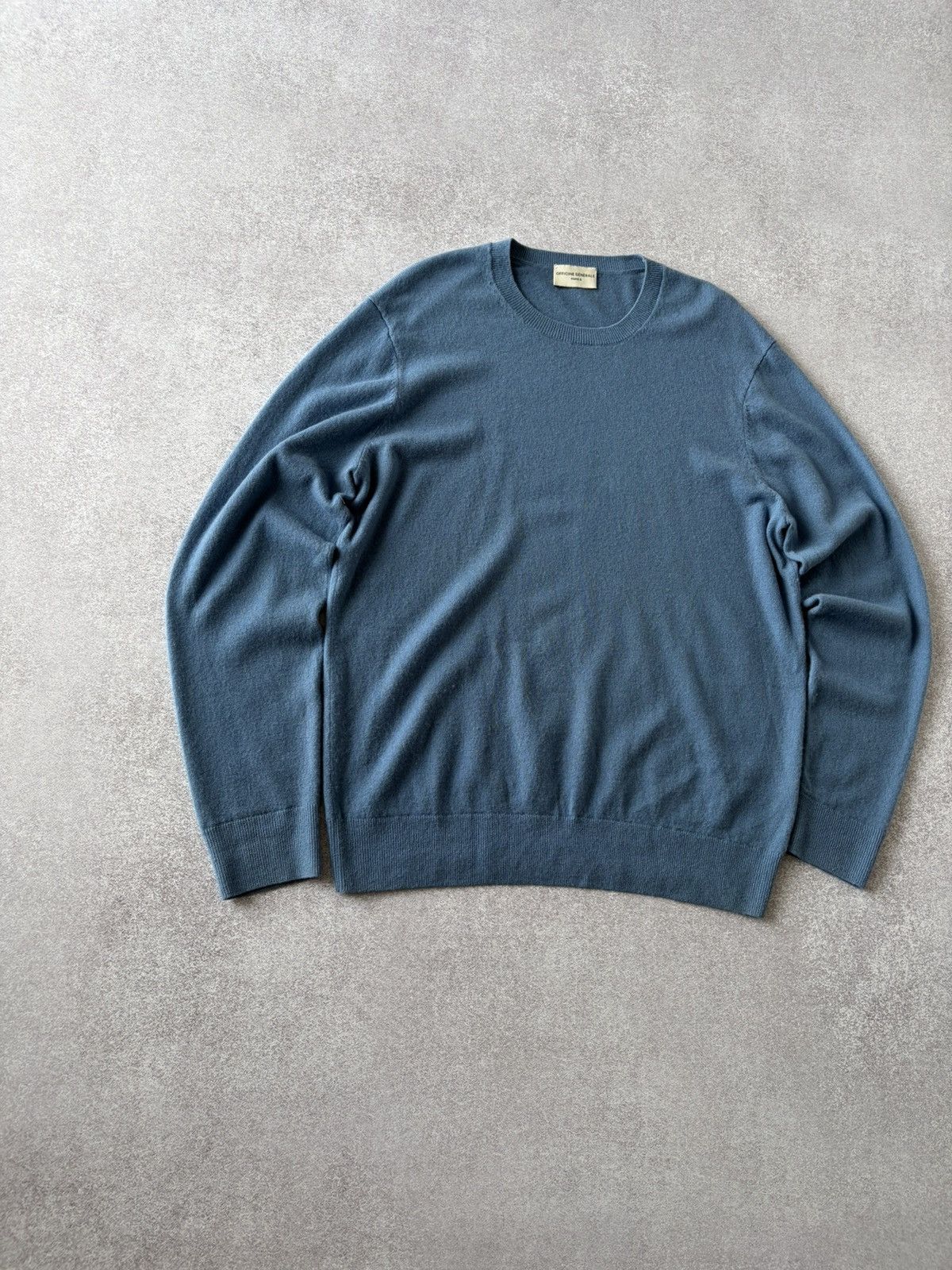 Officine Generale Officine Generale Paris 100% Wool Sweater Blue Crewneck Size US L / EU 52-54 / 3 - 4 Thumbnail