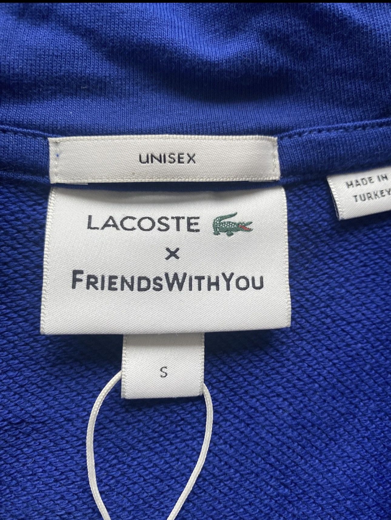 Lacoste Lacoste x Friends with You Croco Limited Ed Zip Blue Hoodie Size US S / EU 44-46 / 1 - 5 Thumbnail
