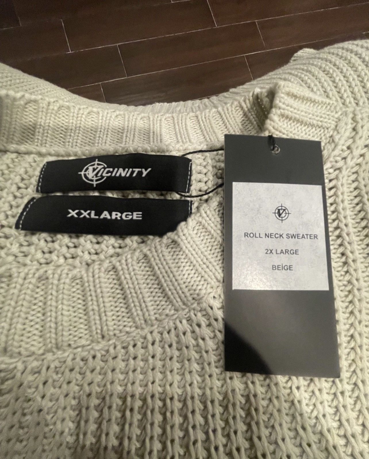 Other Vicinity Rising Sun Knit Sweater Beige XXL 2XL Size US XXL / EU 58 / 5 - 3 Thumbnail