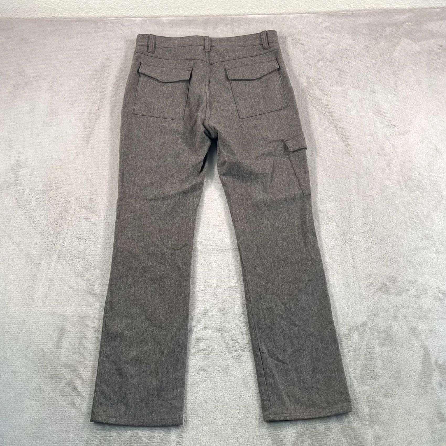 John Varvatos John Varvatos Collection Cargo Trousers Pants Men 46 (US 34x30) Brown Wool NWOT Size US 32 / EU 48 - 3 Thumbnail