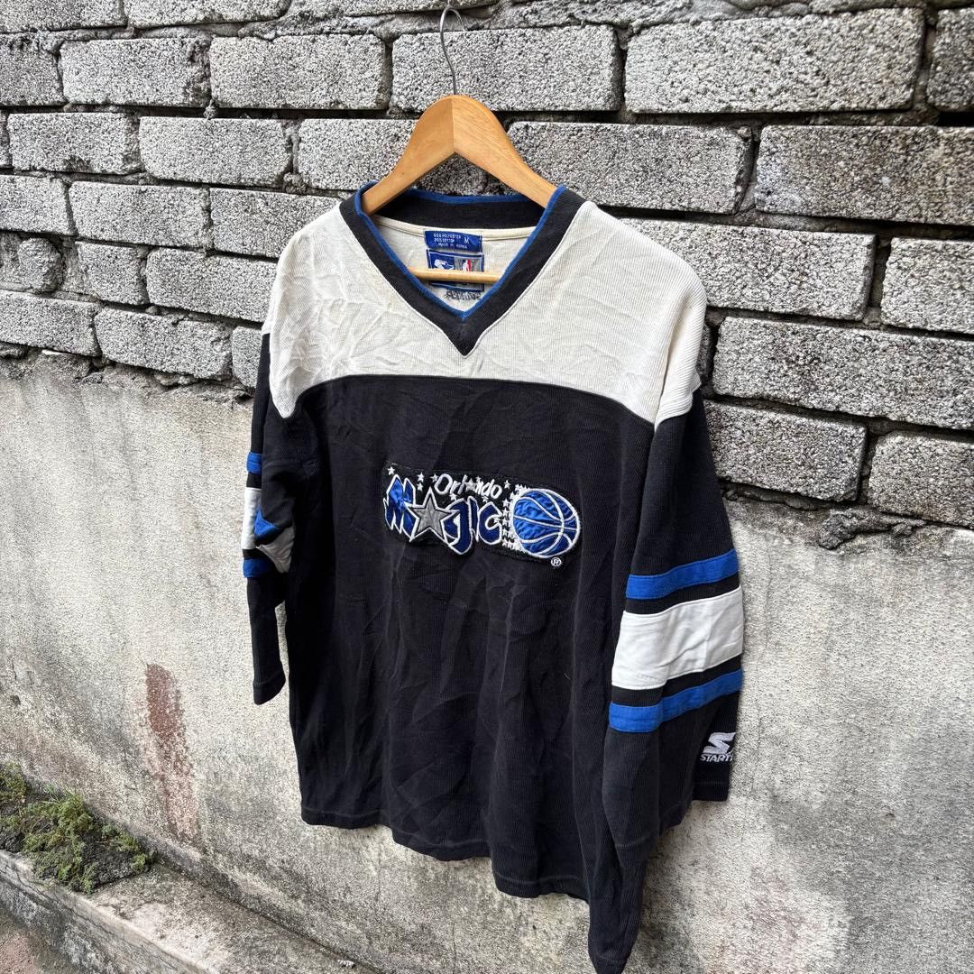 Starter × Vintage Vintage 90s Orlando Magic Starter Jersey Sweater Shirt Size US M / EU 48-50 / 2 - 7 Thumbnail