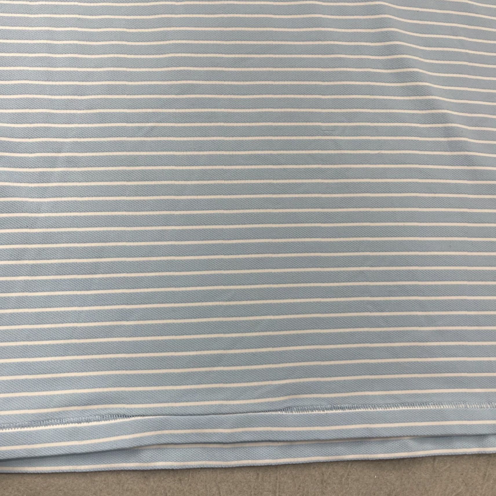 G/FORE G/Fore Polo Shirt Mens Large Blue Striped Golf Performance Perforated Stretch Size US L / EU 52-54 / 3 - 6 Thumbnail