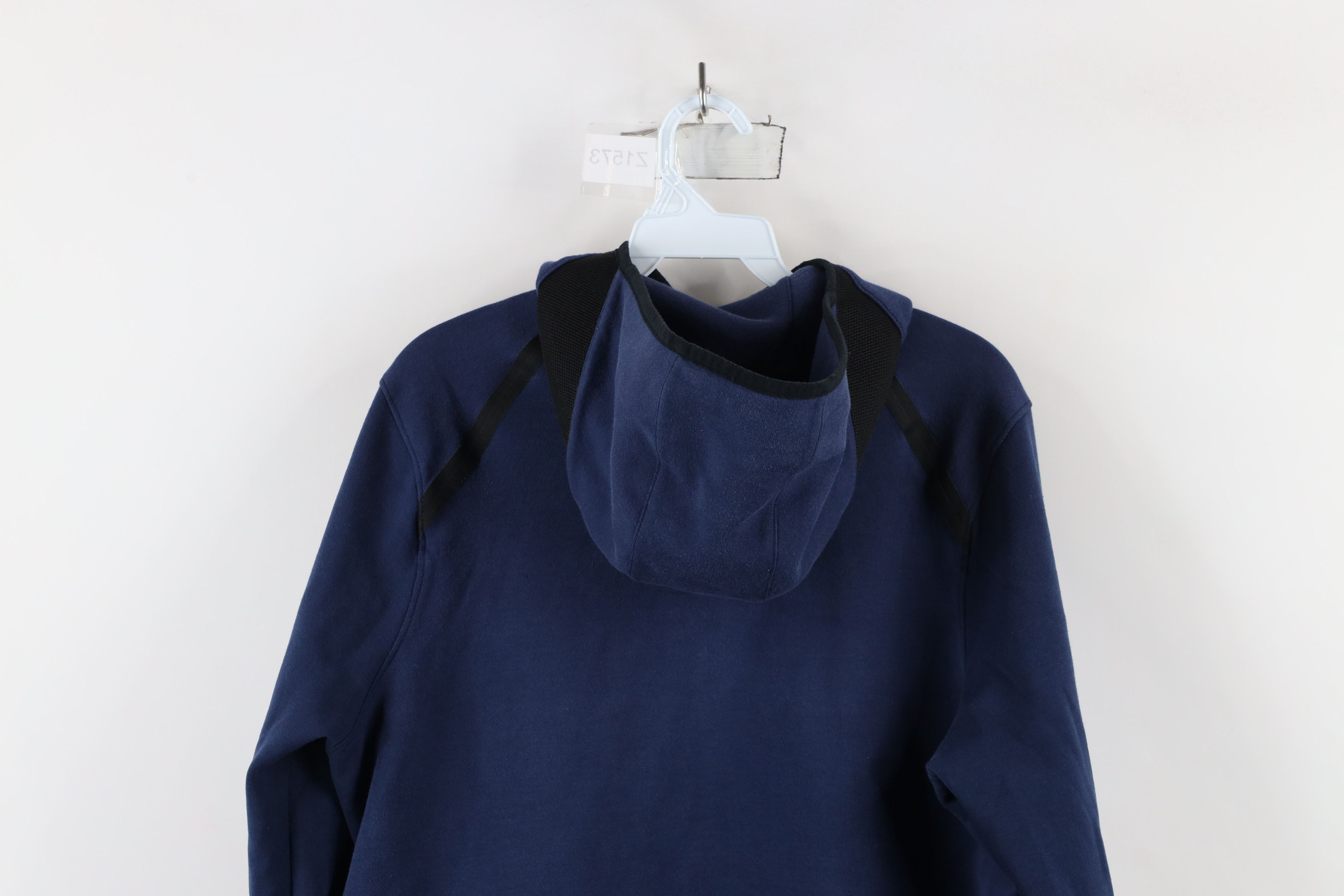 Nike × Vintage Nike Big Swoosh Logo Tech Fleece Full Zip Hoodie Sweatshirt Size US M / EU 48-50 / 2 - 14 Thumbnail