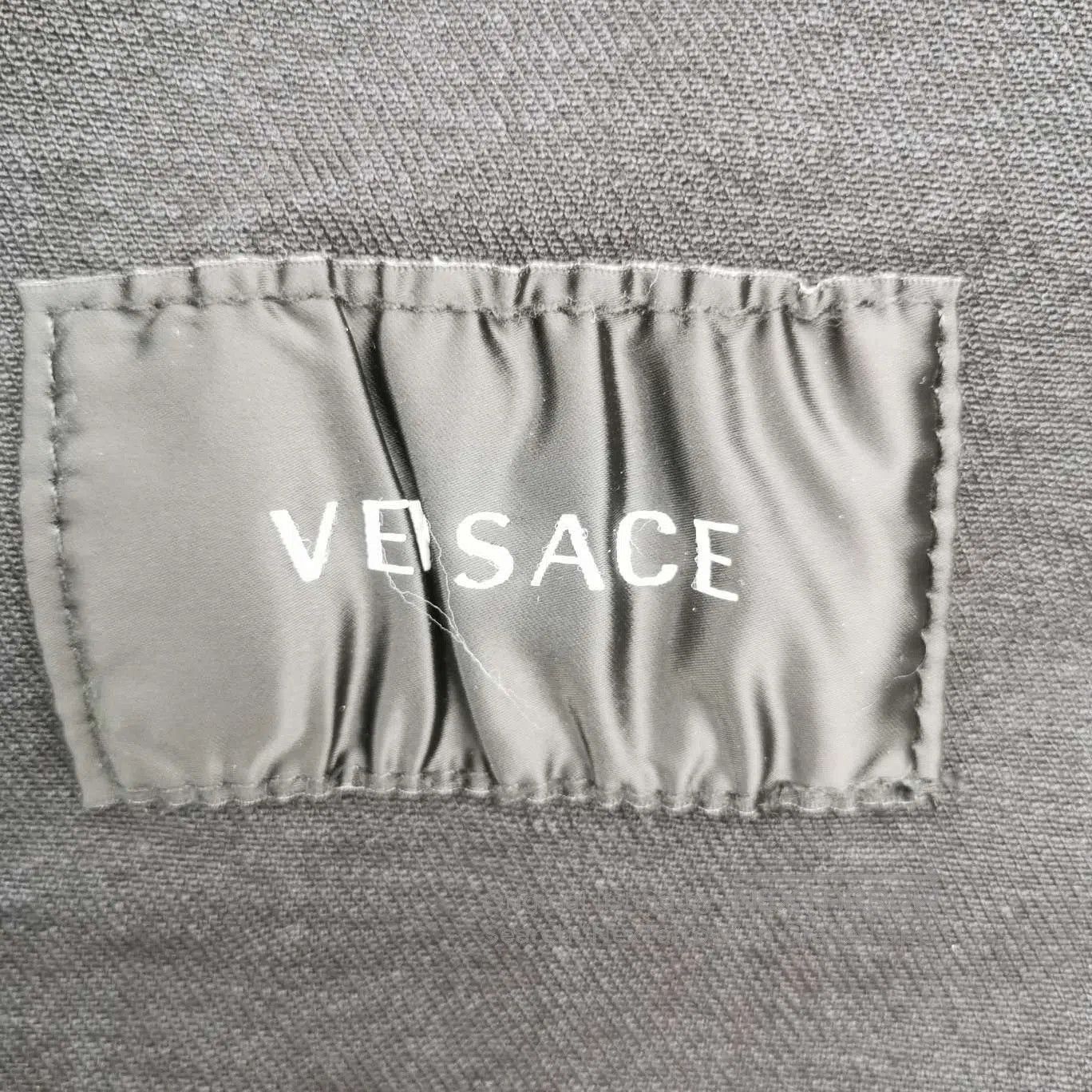 Versace Versace Black Denim Jacket with Gold Buttons L. Size US S / EU 44-46 / 1 - 5 Thumbnail