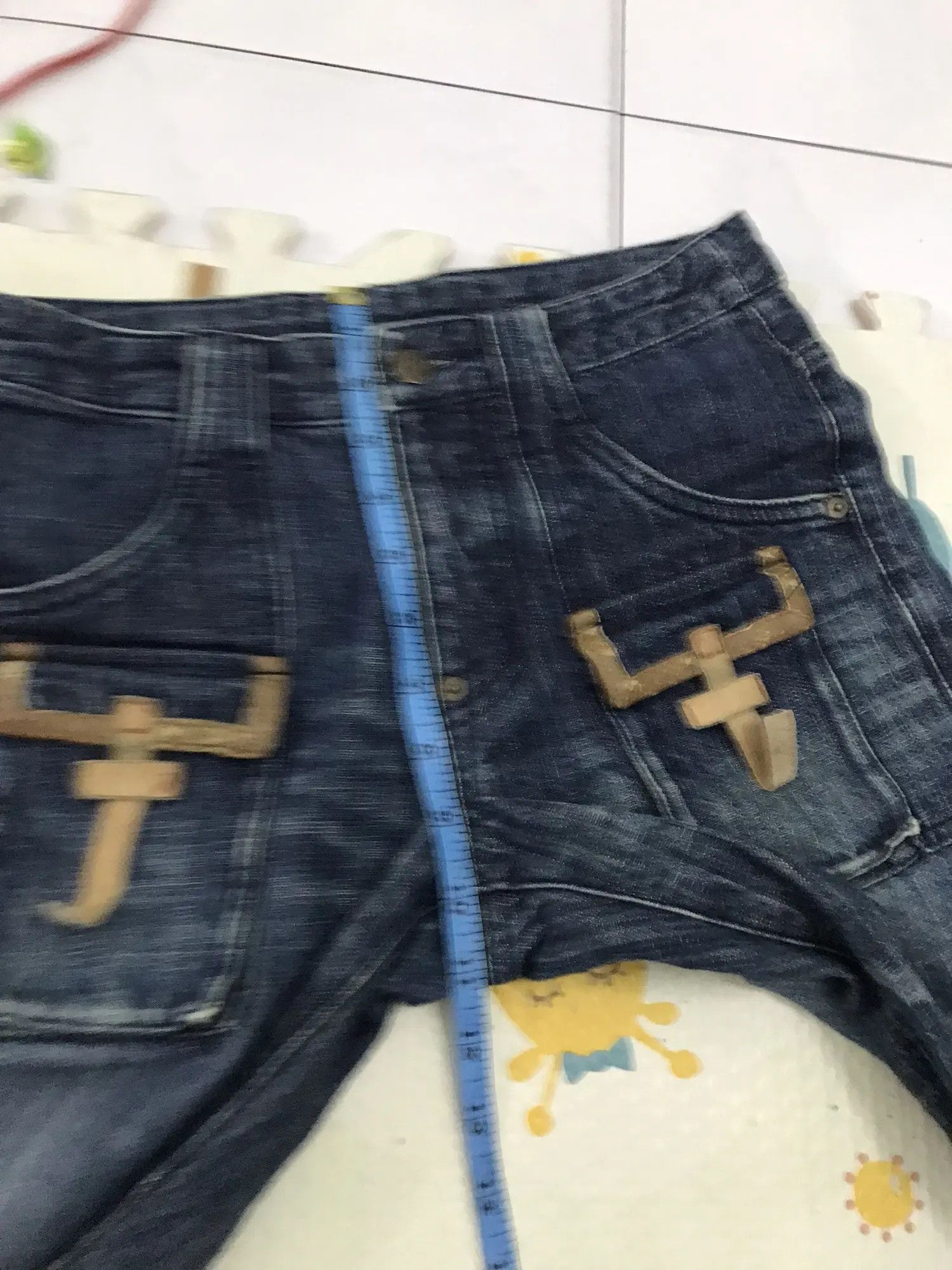Vintage Bush Pants Distressed Denim Size US 29 - 7 Thumbnail